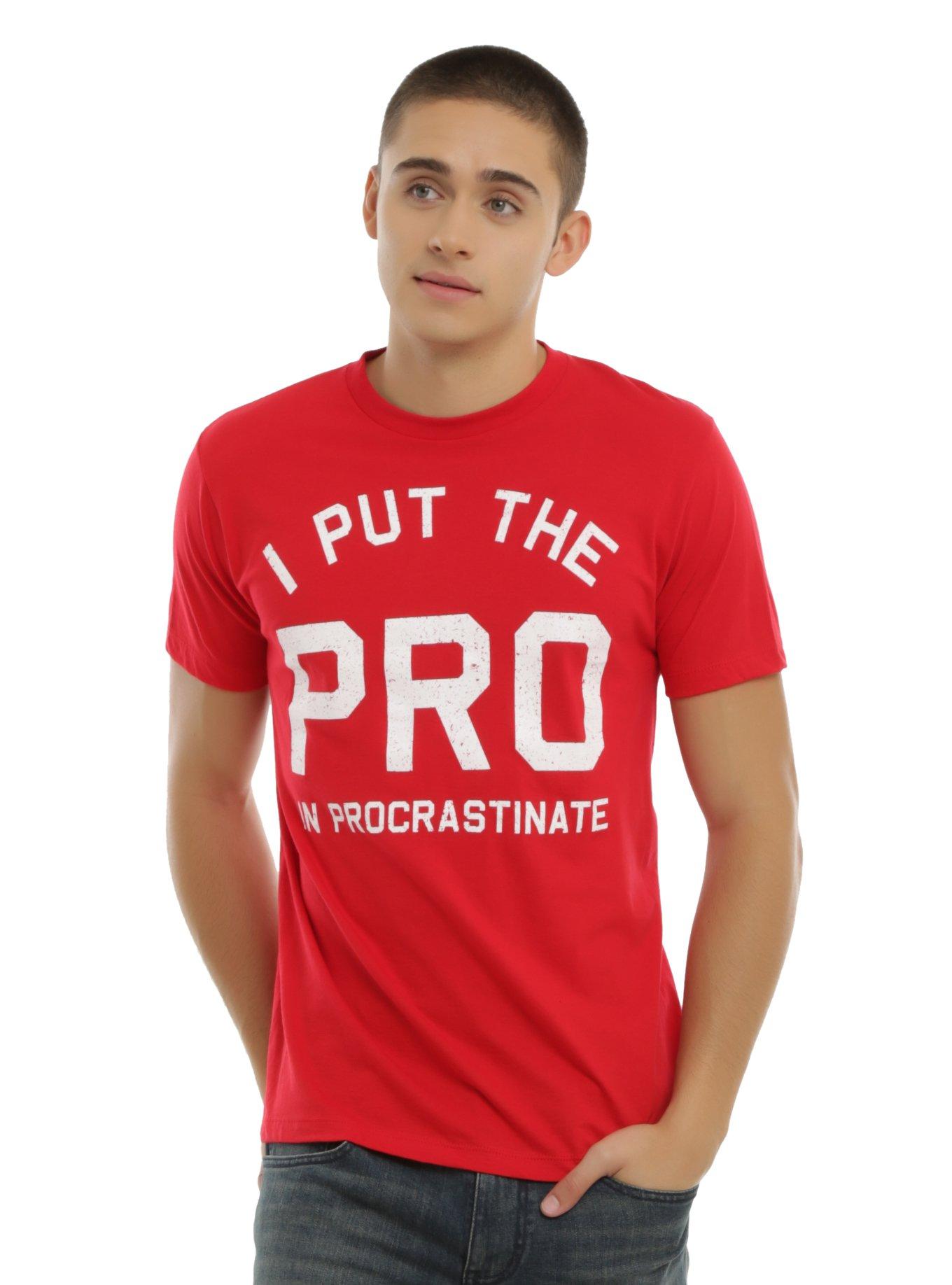 Pro In Procrastinate T-Shirt, , alternate