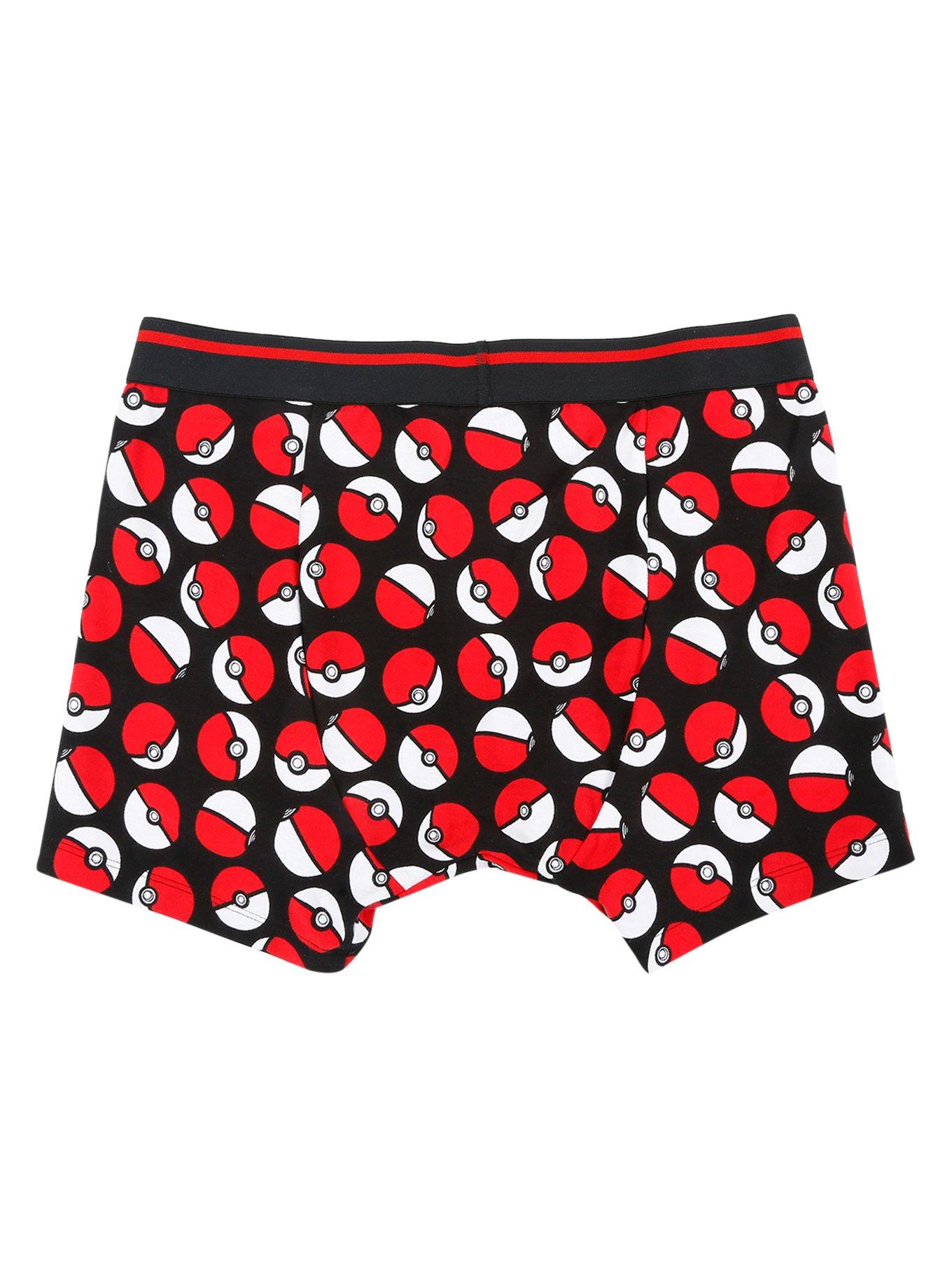 Pokemon Poke Ball Print Boxer Briefs, , alternate