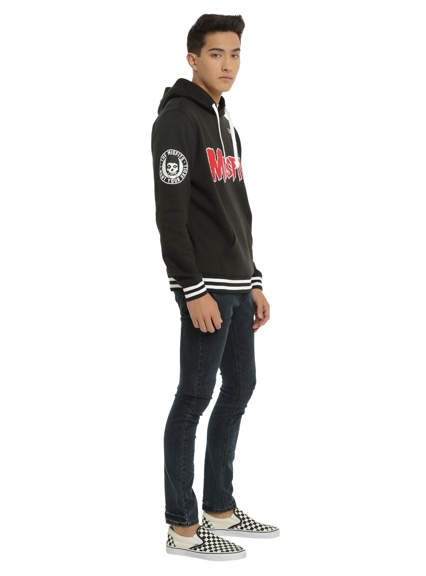 Misfits Red Logo Athletic Hoodie, , alternate