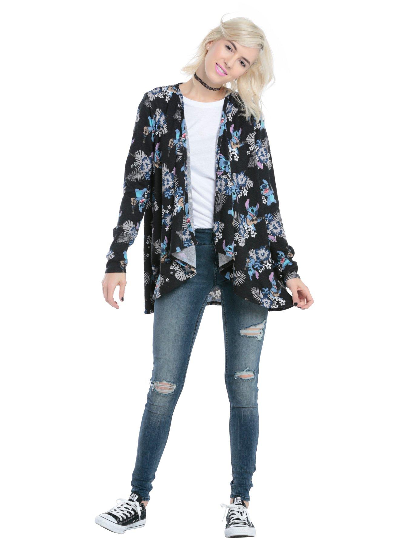 Disney Lilo & Stitch Tropical Girls Flyaway Cardigan, , alternate