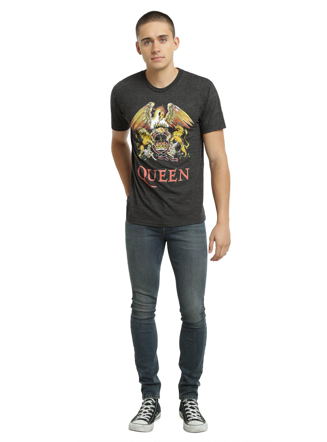 Queen Classic Logo T-Shirt, CHARCOAL HEATHER, alternate