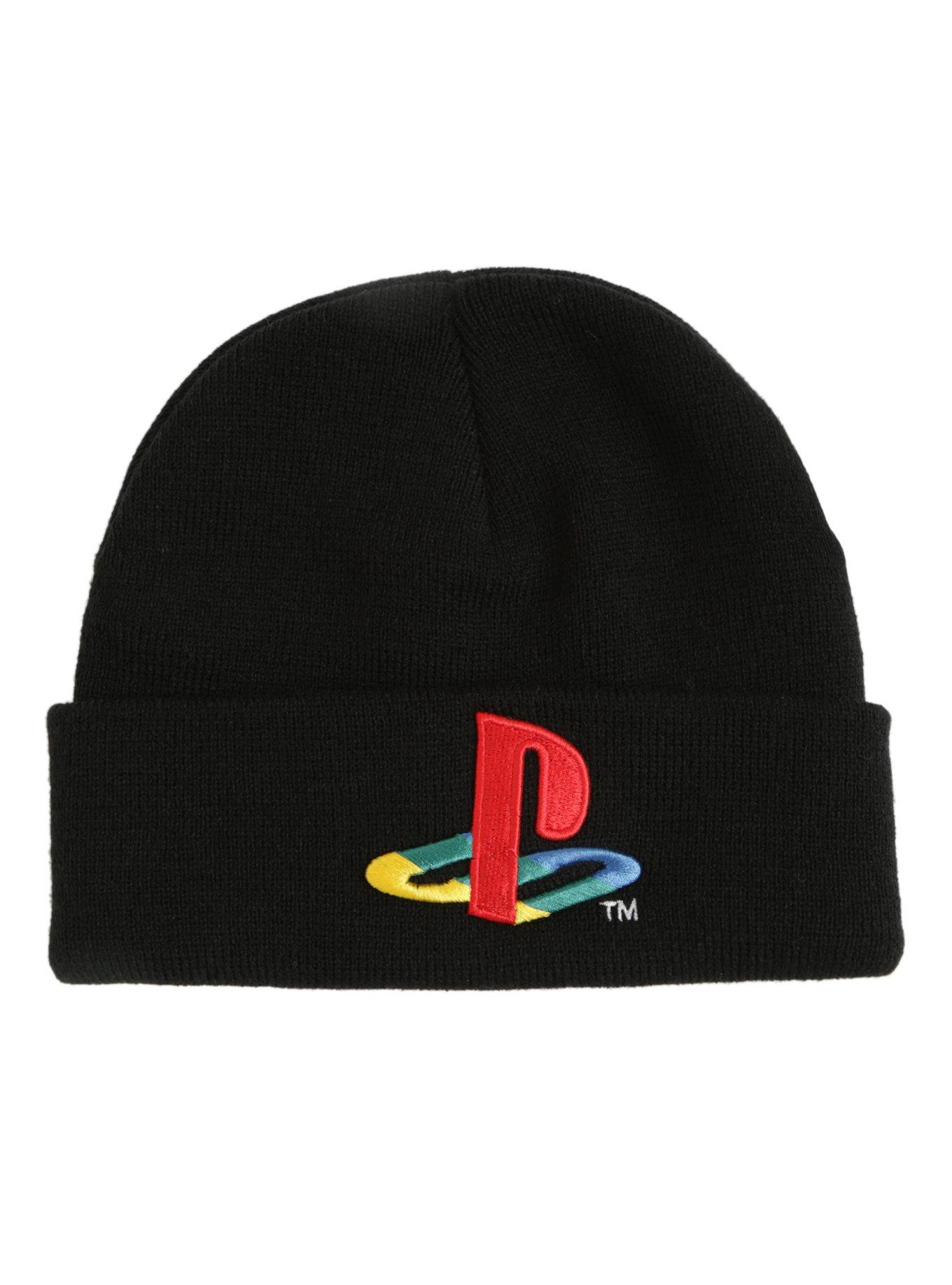 Playstation Black Logo Beanie, , alternate