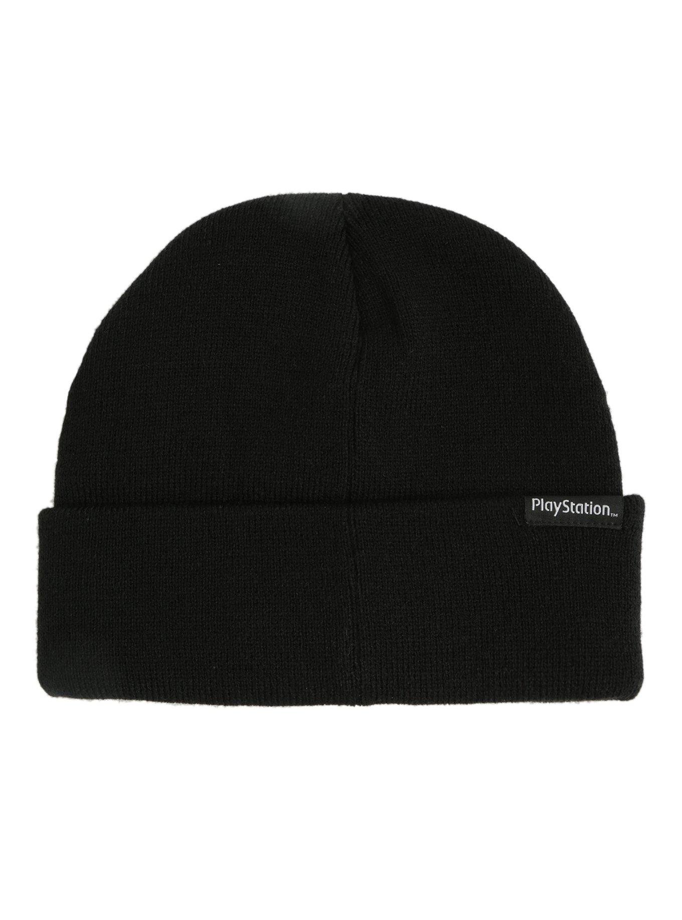 Playstation Black Logo Beanie, , alternate