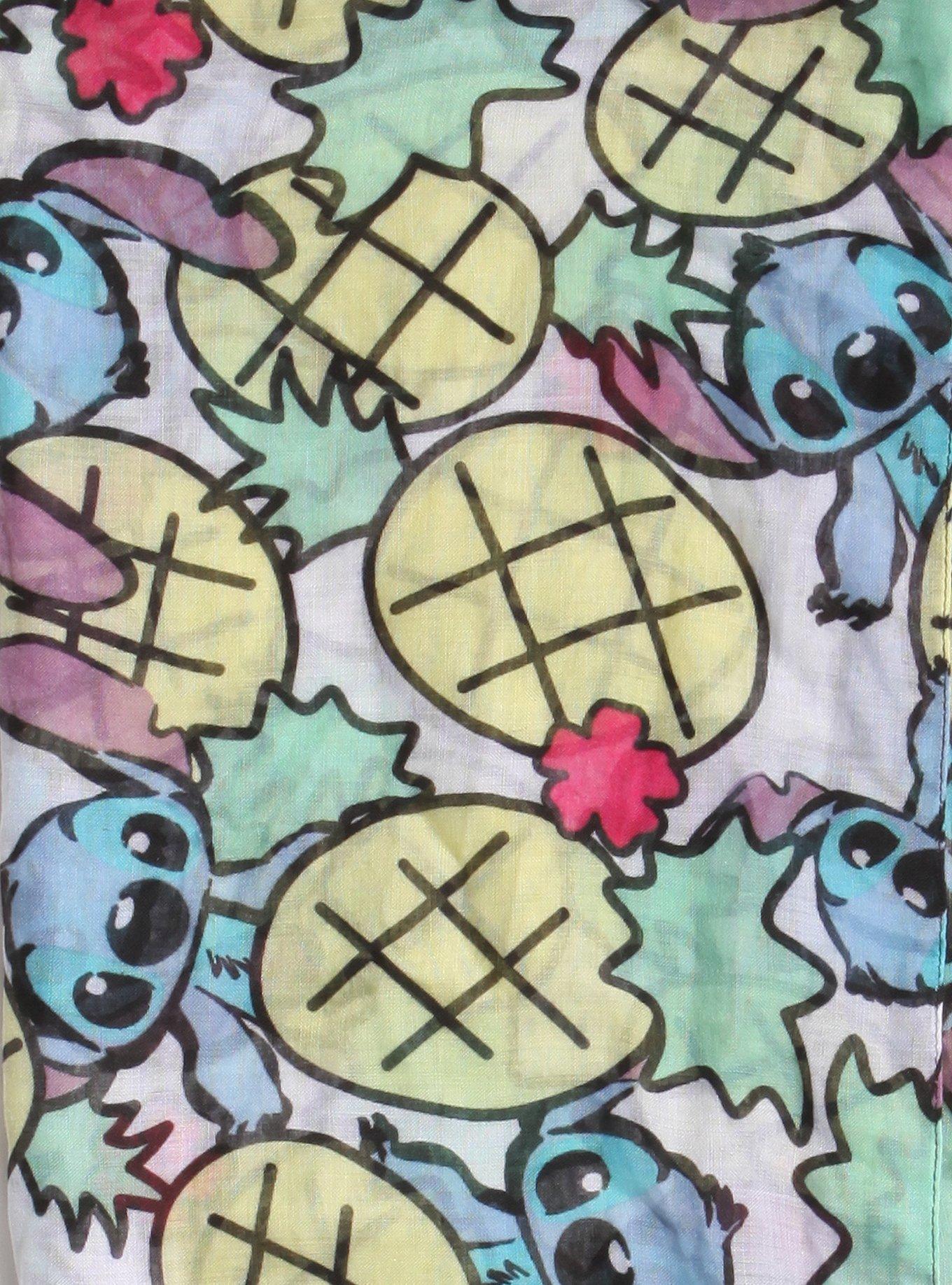 Disney Lilo & Stitch Pineapple Stitch Oblong Scarf, , alternate