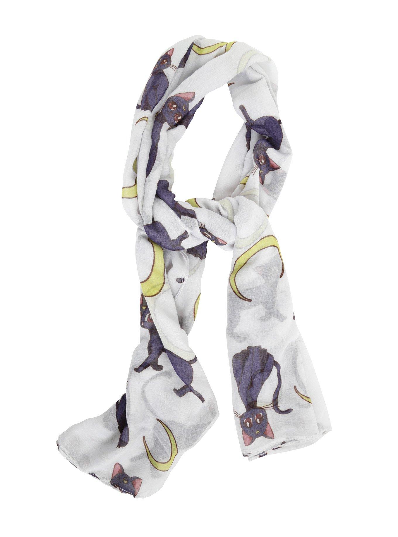 Sailor Moon Luna Oblong Scarf, , alternate