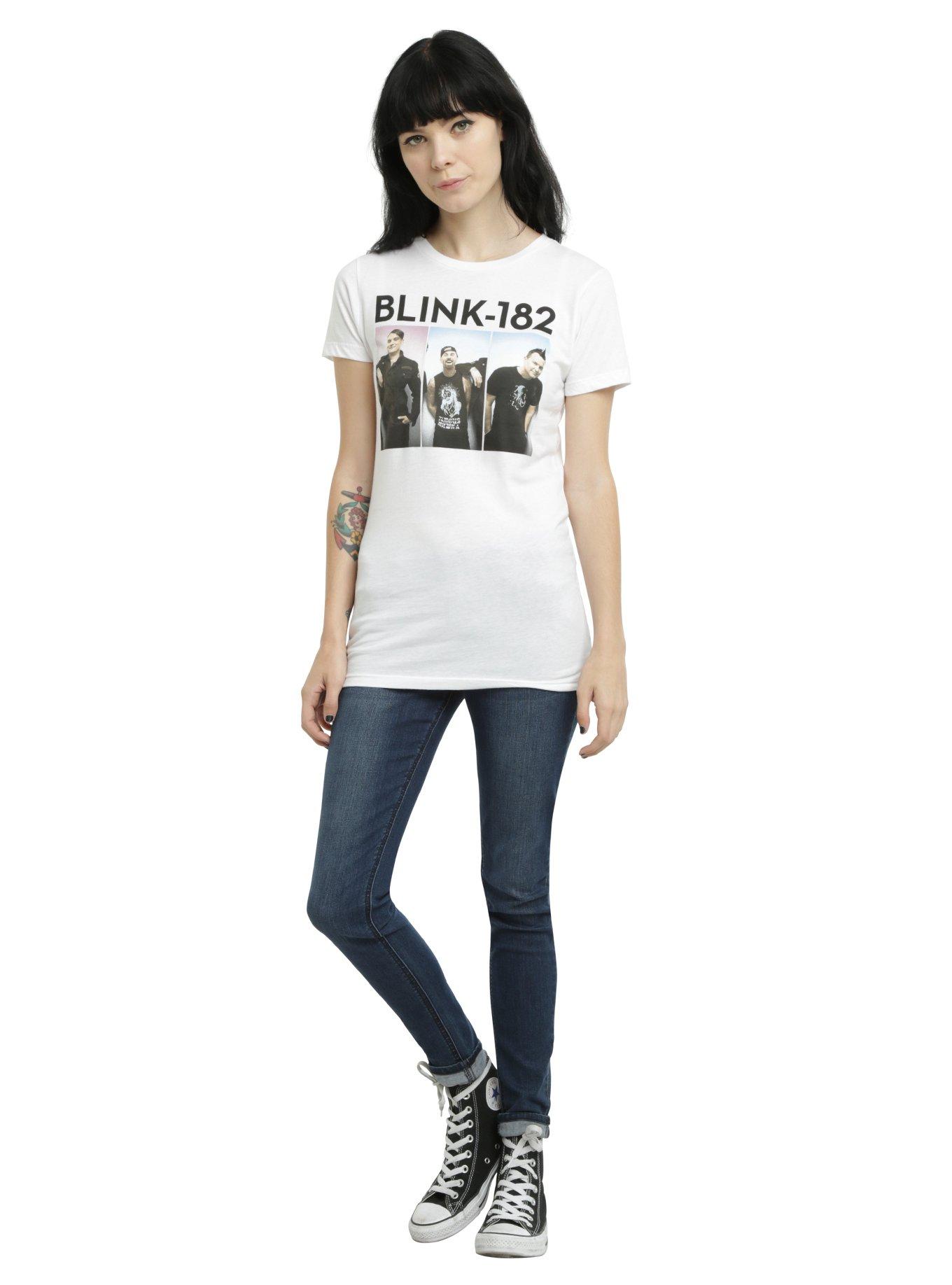Blink-182 Triple Photo Girls T-Shirt, , alternate