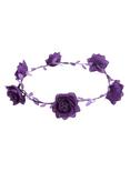 Purple Glitter Flower Crown, , alternate