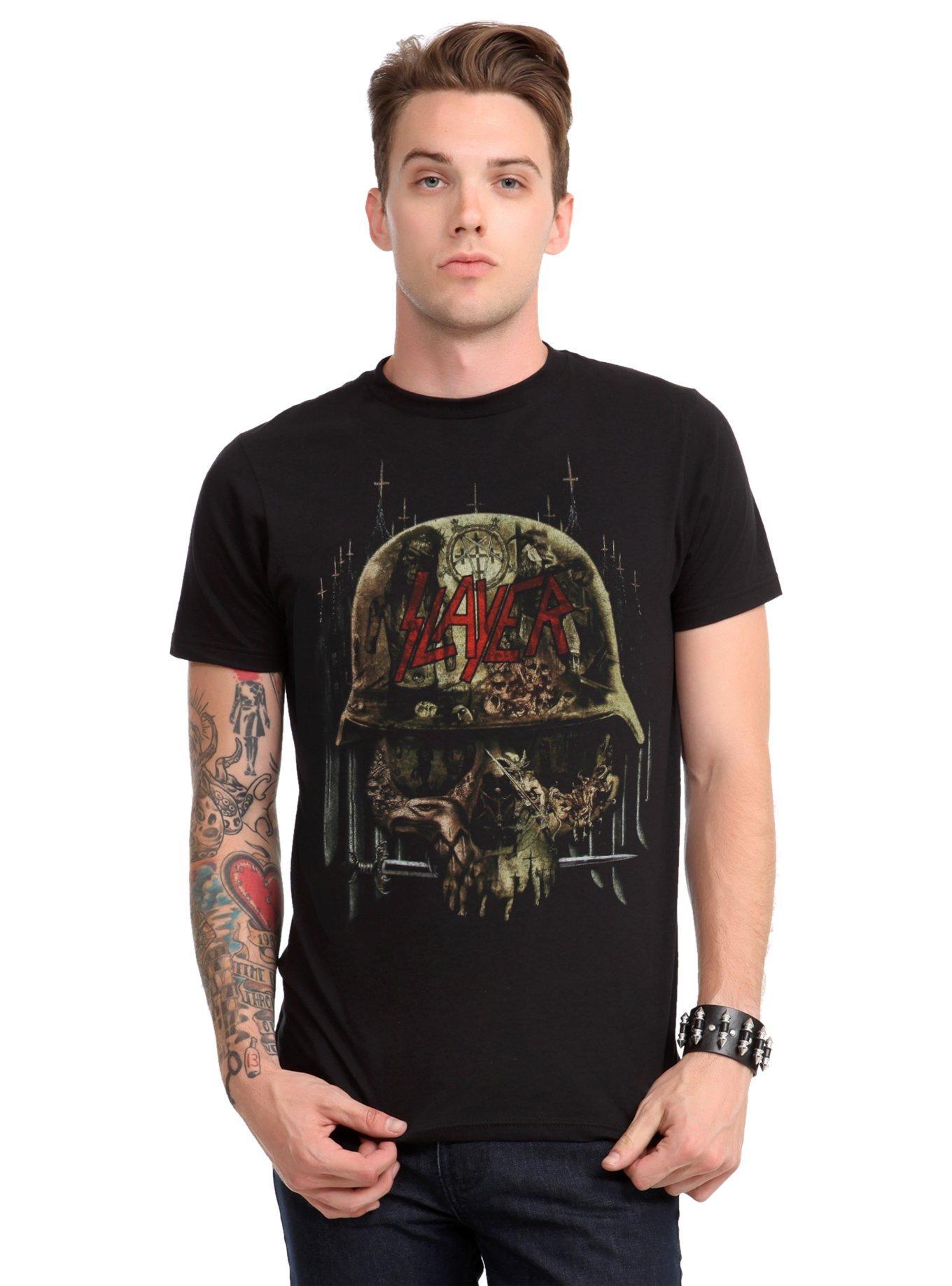 Slayer Skull Collage T-Shirt, , alternate