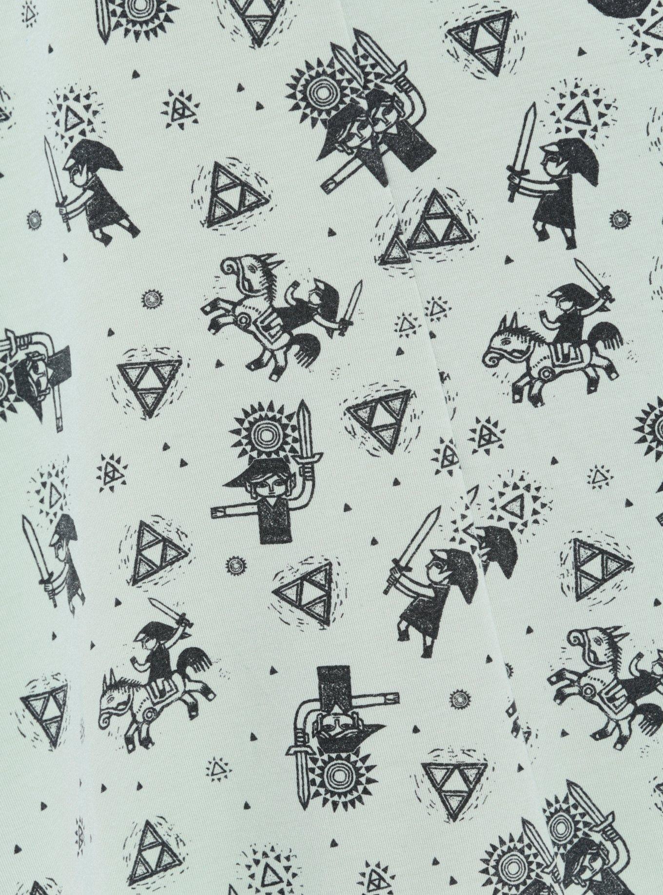 The Legend Of Zelda Stamp Skater Dress, , alternate