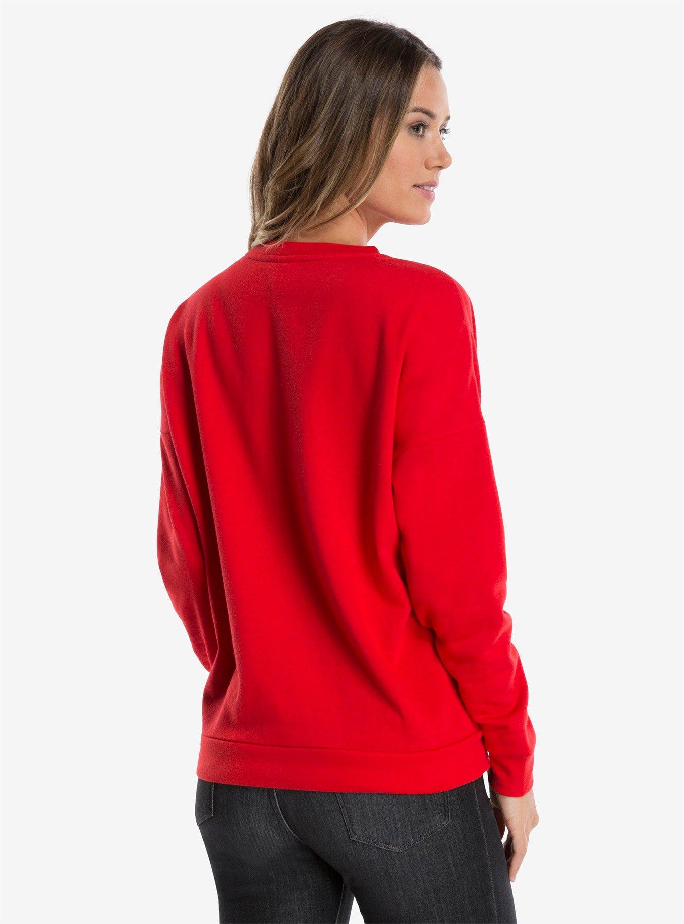 Disney Mickey Mouse Patches Womens Sweatshirt, , alternate