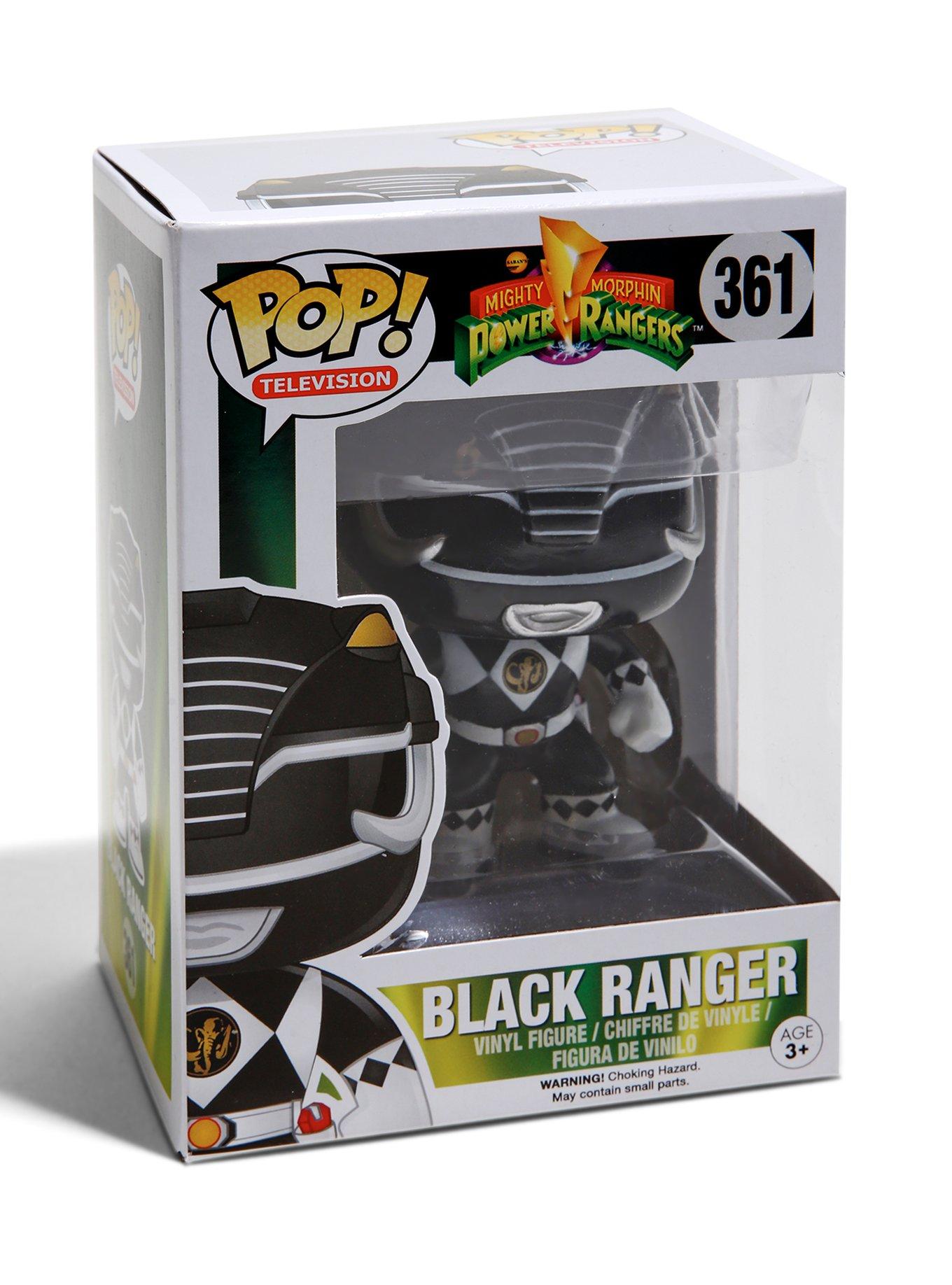 Funko Pop! Mighty Morphin Power Rangers Black Ranger Vinyl Figure, , alternate