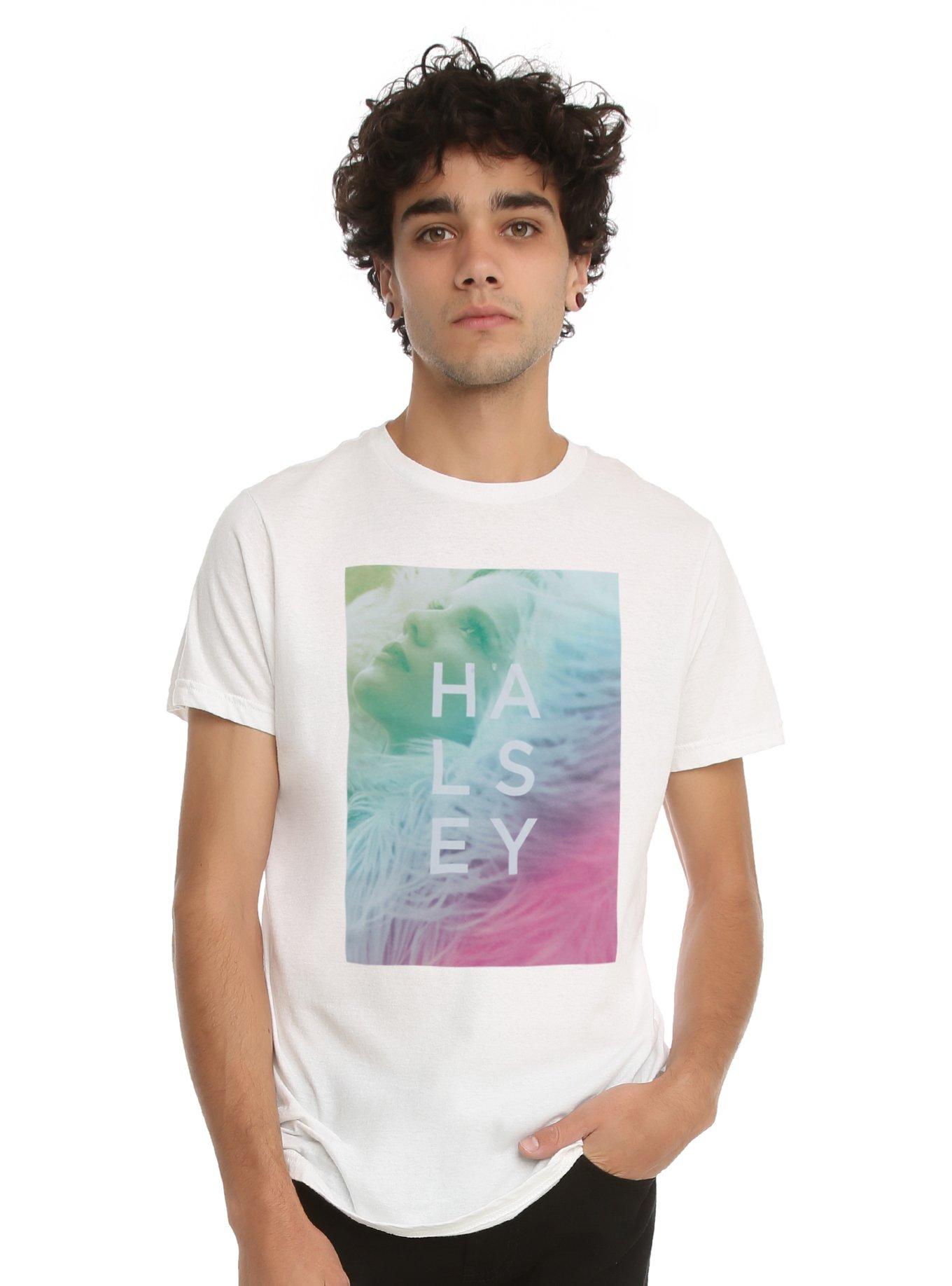 Halsey Pastel Face T-Shirt, , alternate