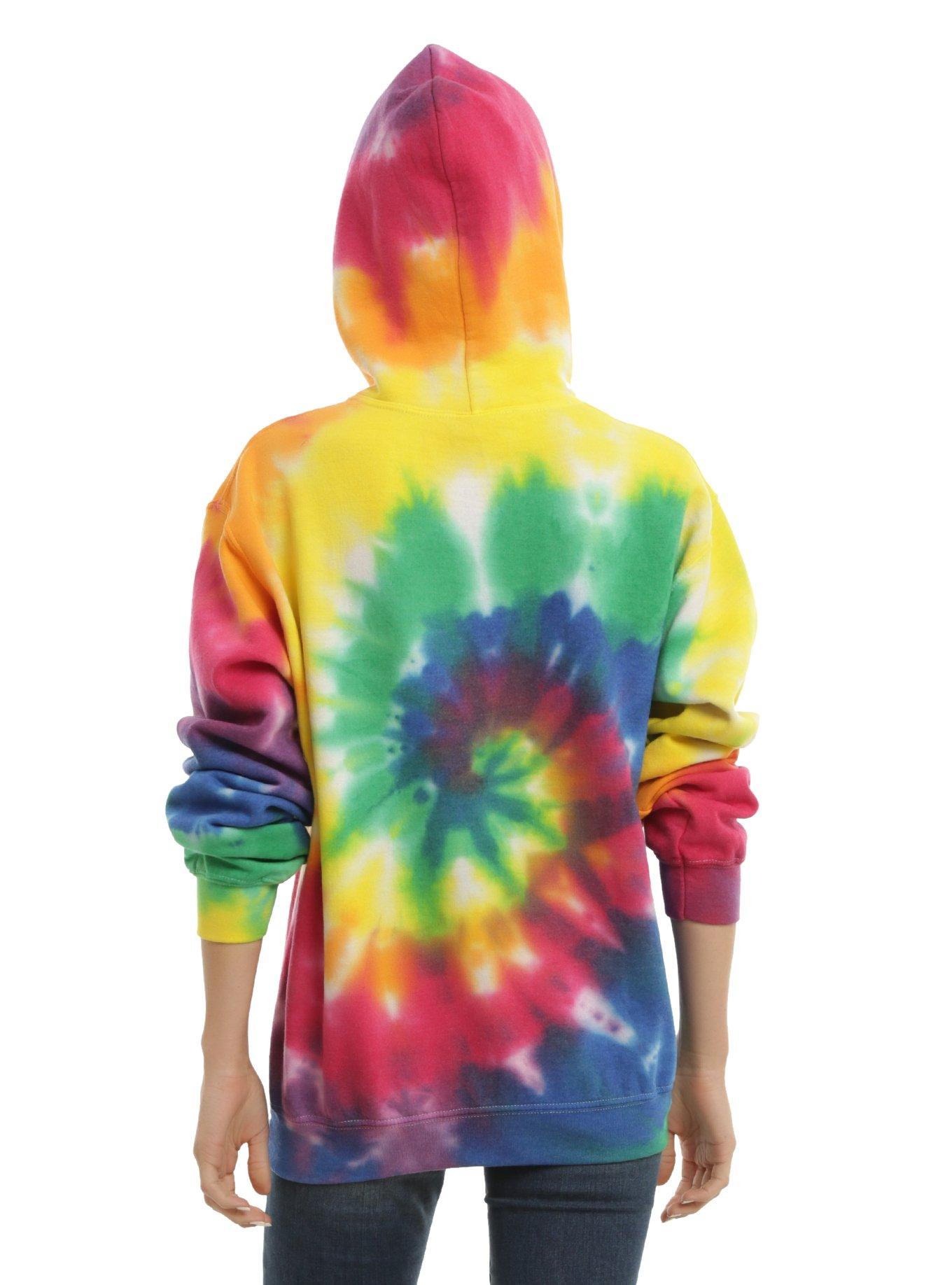 Tie Dye Stay Weird Girls Hoodie, , alternate