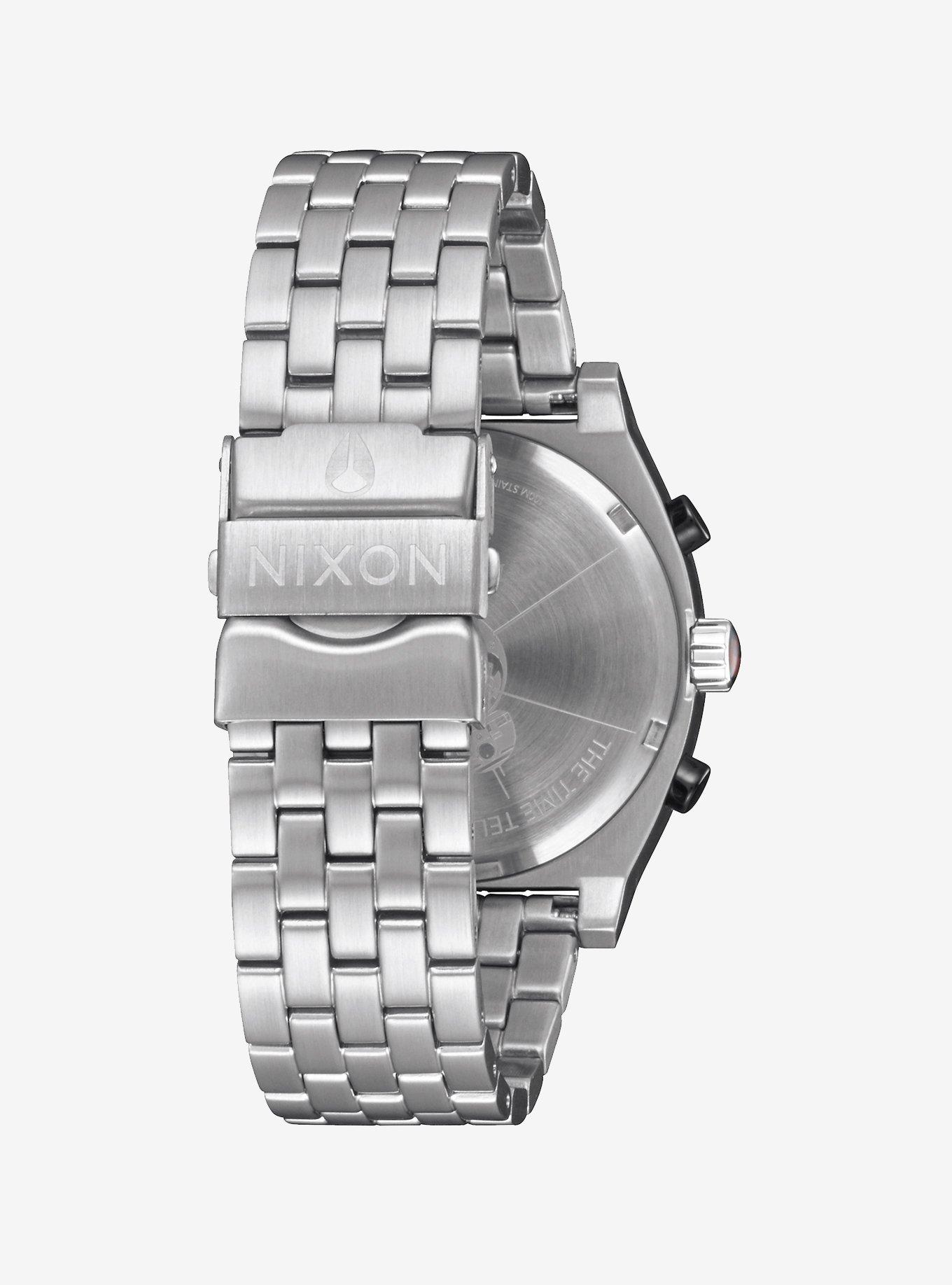 Nixon x Star Wars Time Teller Deluxe Watch - BB8 silver orange