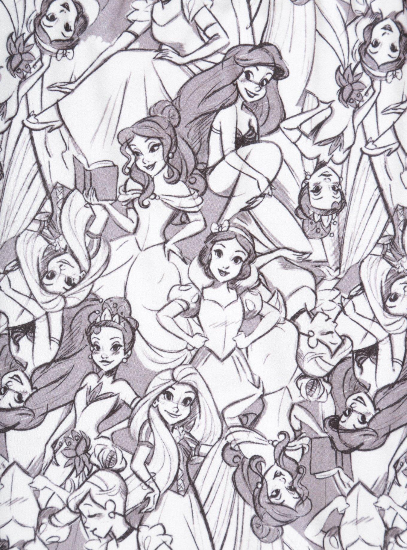 Disney Princess Sketch Leggings, , alternate