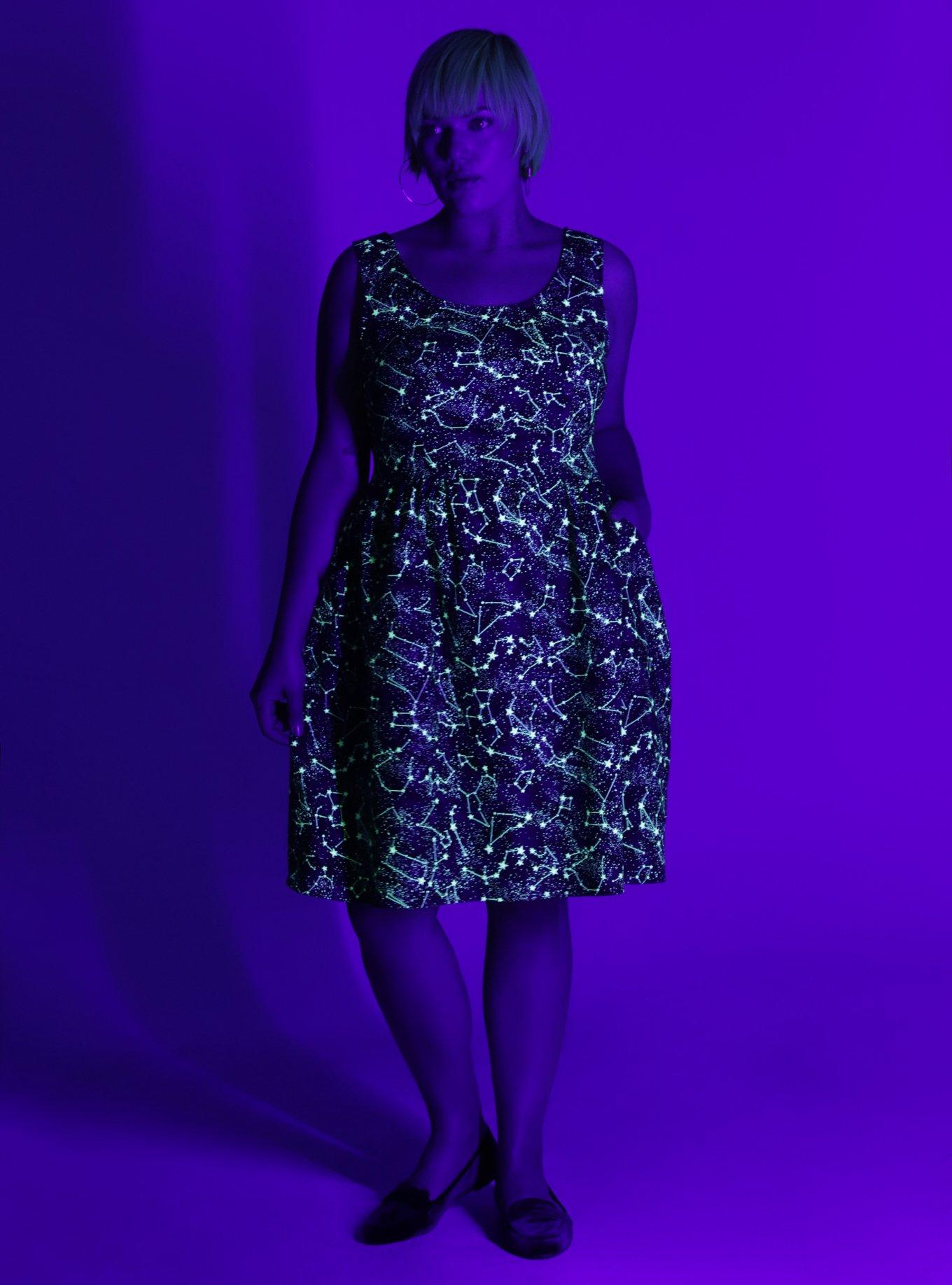 Celestial Glow-In-the-Dark Dress Plus Size, , alternate