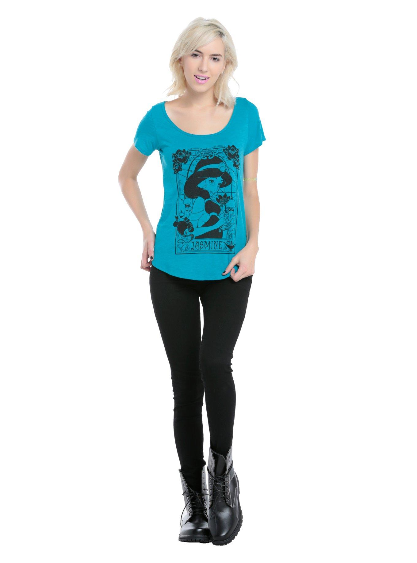 Disney Aladdin Jasmine Tarot Card Girls T-Shirt, , alternate