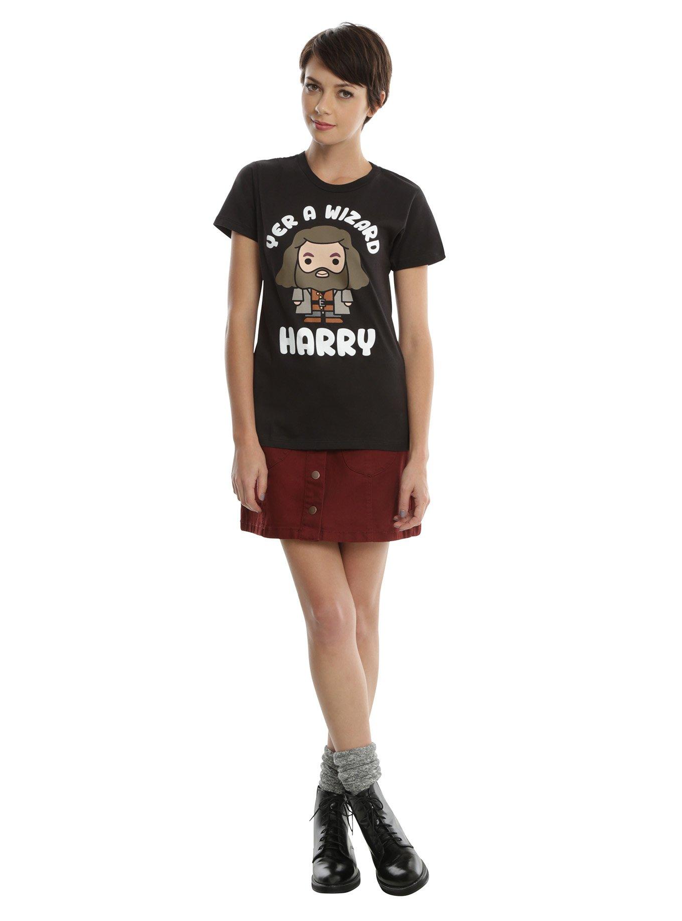 Harry Potter Hagrid Yer A Wizard Girls T-Shirt, , alternate