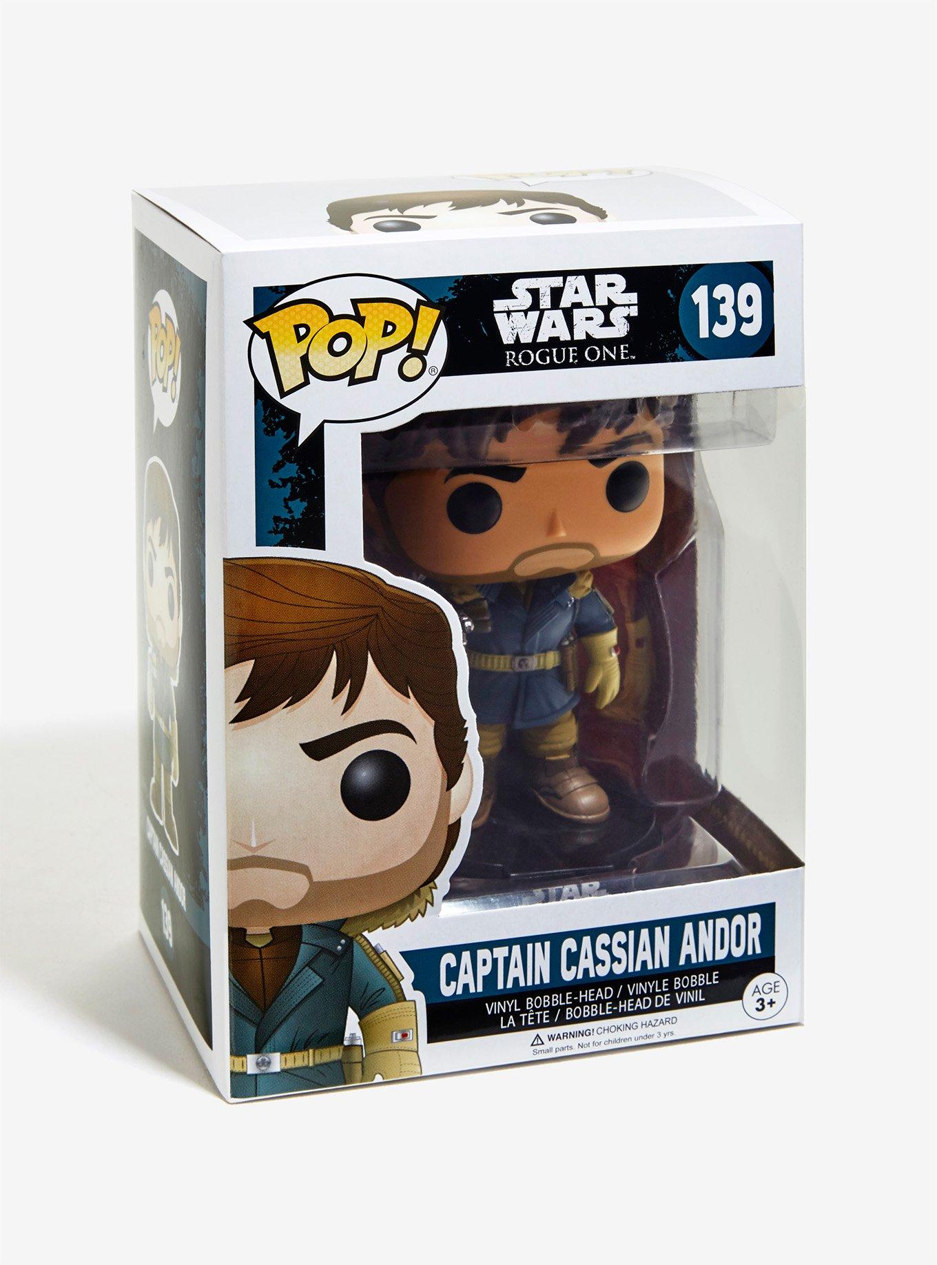 Funko Pop! Star Wars Rogue One Captain Cassian Andor Vinyl Bobble-Head, , alternate