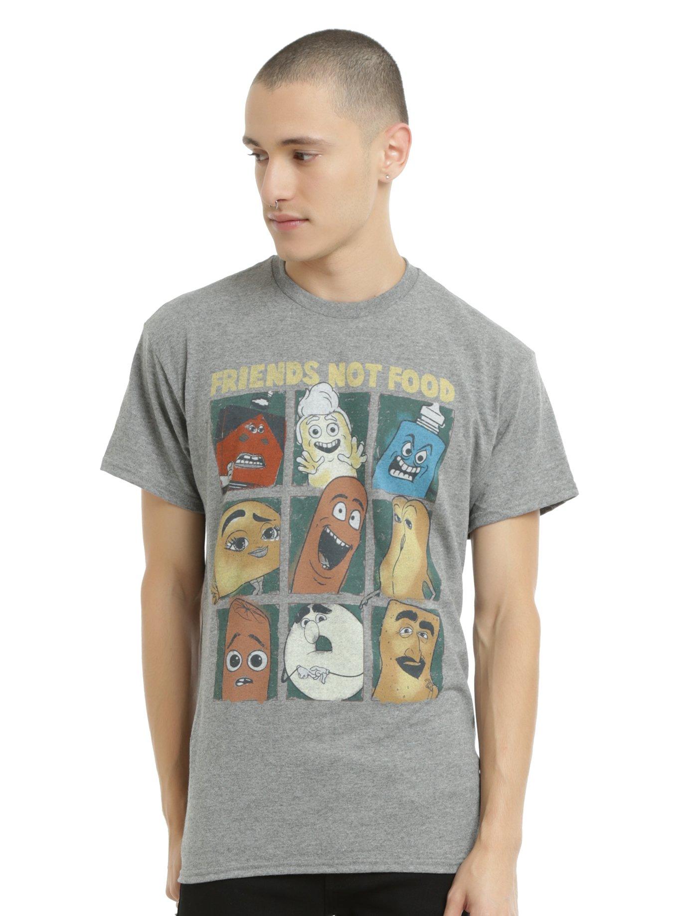 Sausage Party Friends Not Food T-Shirt, , alternate