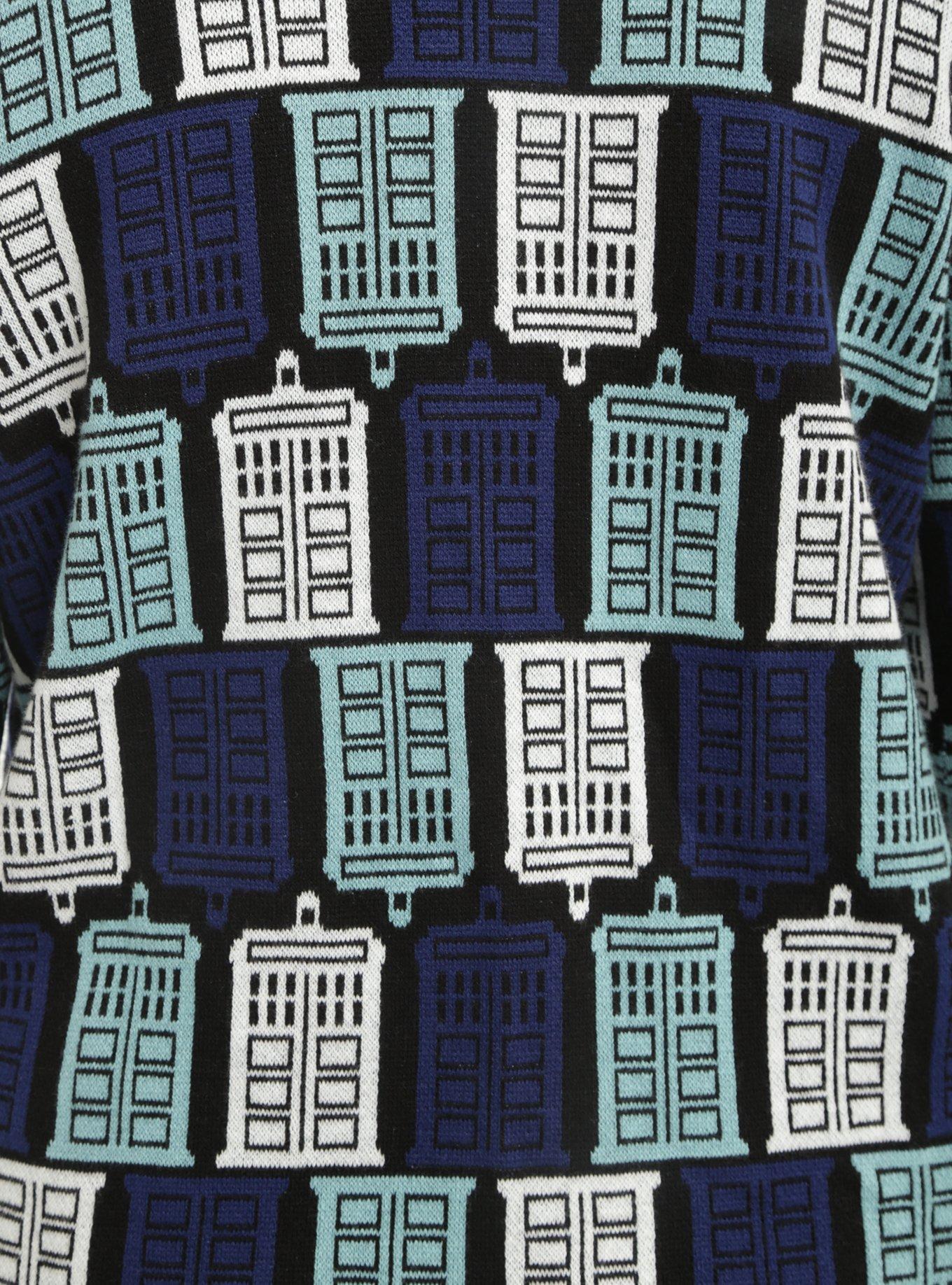 Doctor Who TARDIS Print Girls Cardigan Plus Size, , alternate