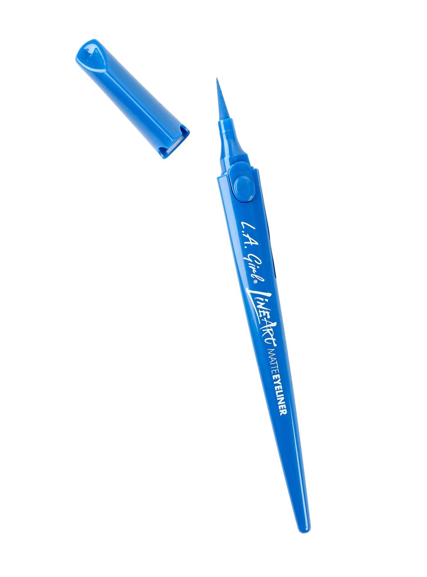 L.A. Girl Line Art Matte Blue Eyeliner, , alternate