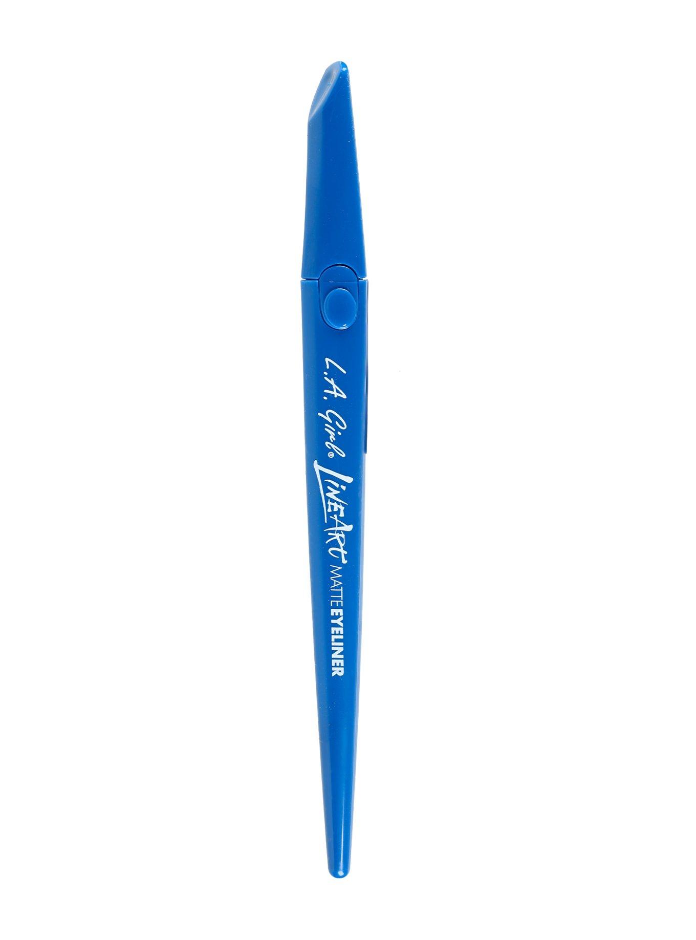 L.A. Girl Line Art Matte Blue Eyeliner, , alternate