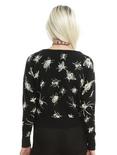 Black Bug Intarsia Knit Girls Sweater, , alternate