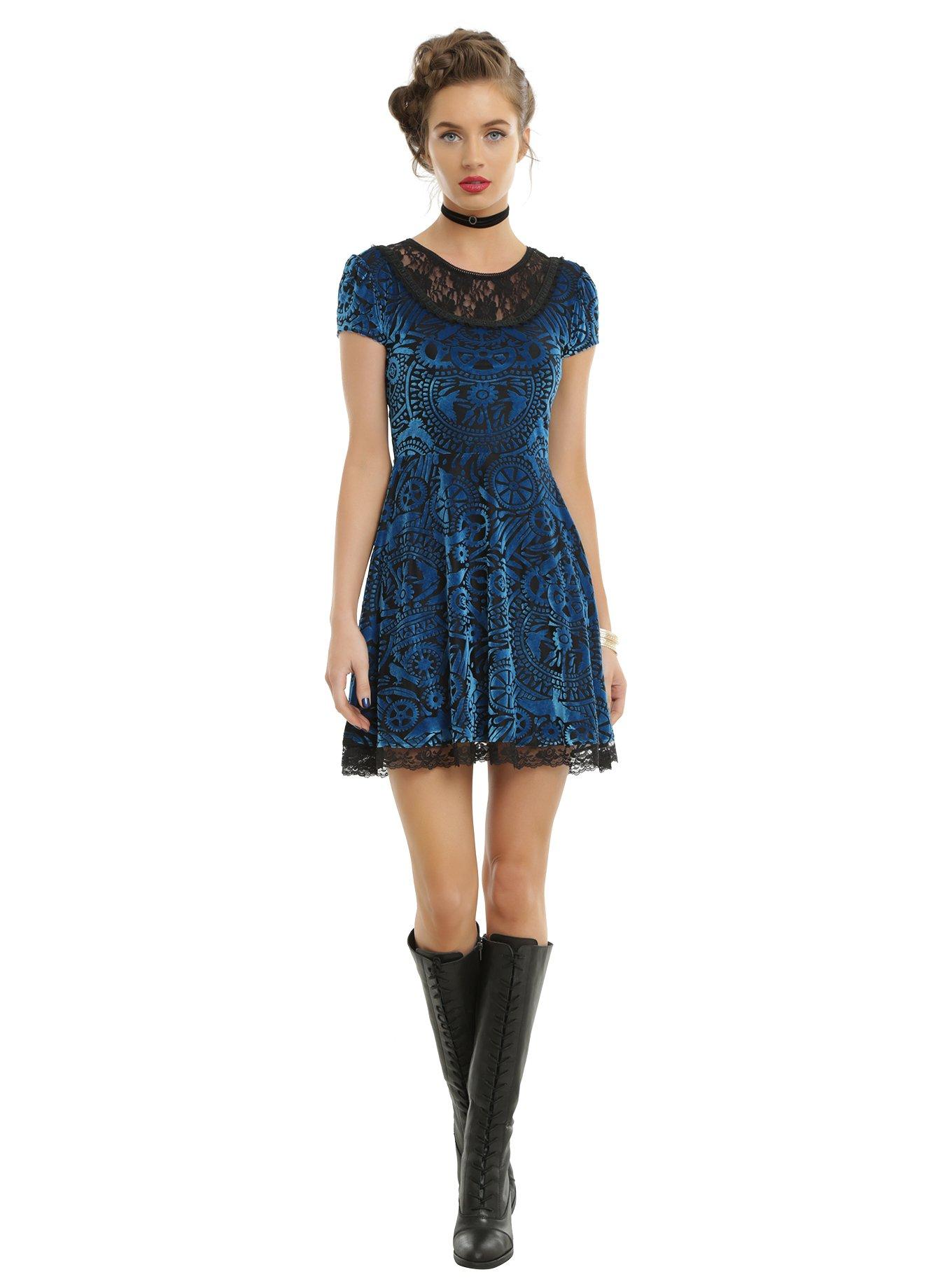 Miss Peregrine's Home For Peculiar Children Burnout Velvet Dress, , alternate