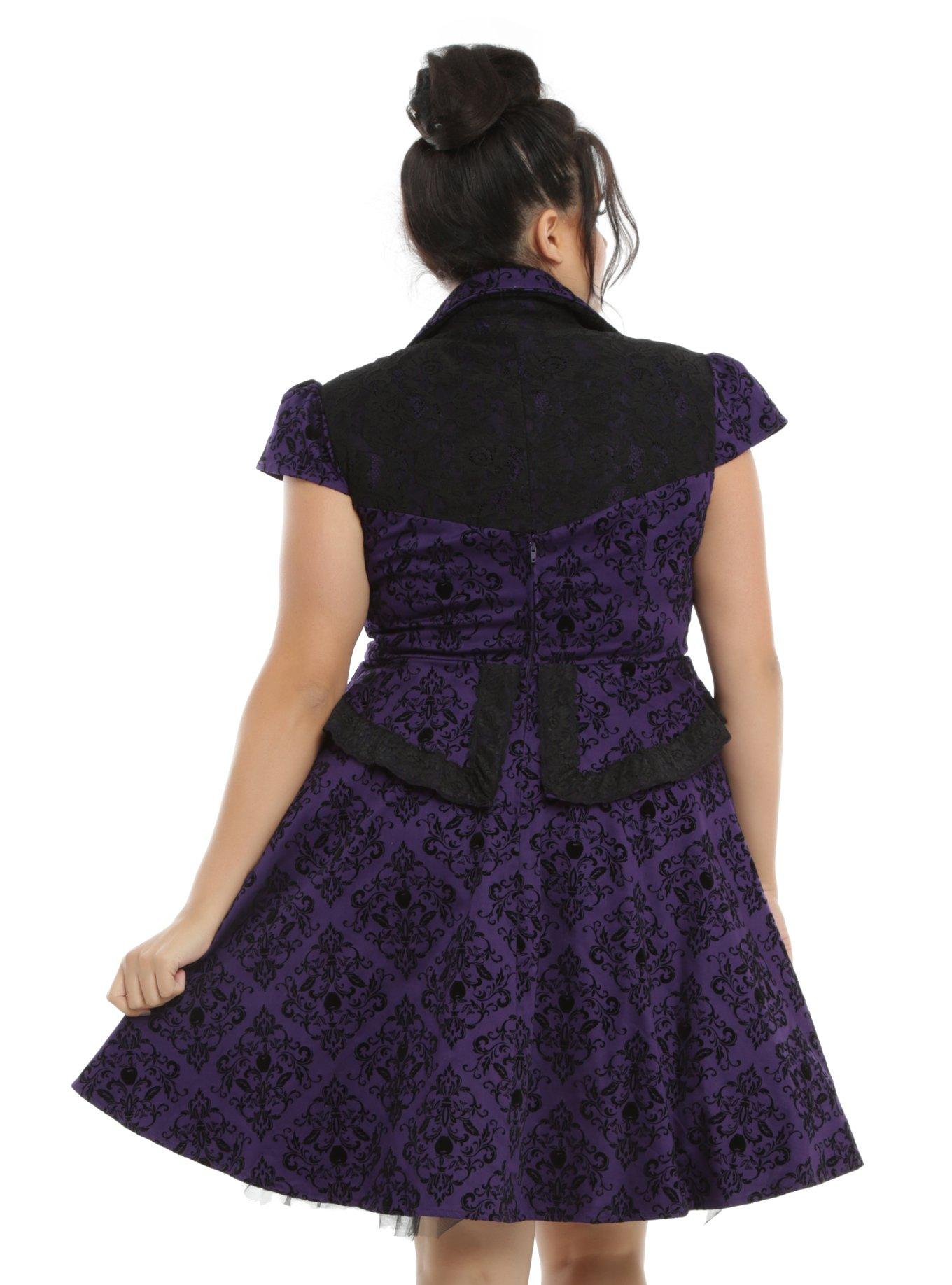 Once Upon A Time Regina Purple Dress Plus Size, , alternate