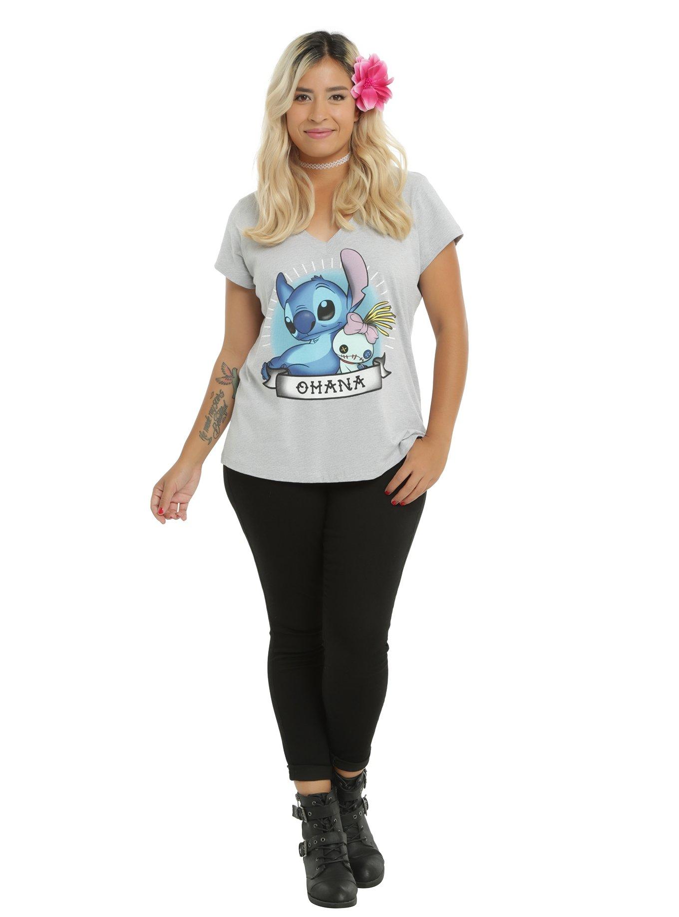 Disney Lilo & Stitch Ohana Banner Girls T-Shirt Plus Size, , alternate