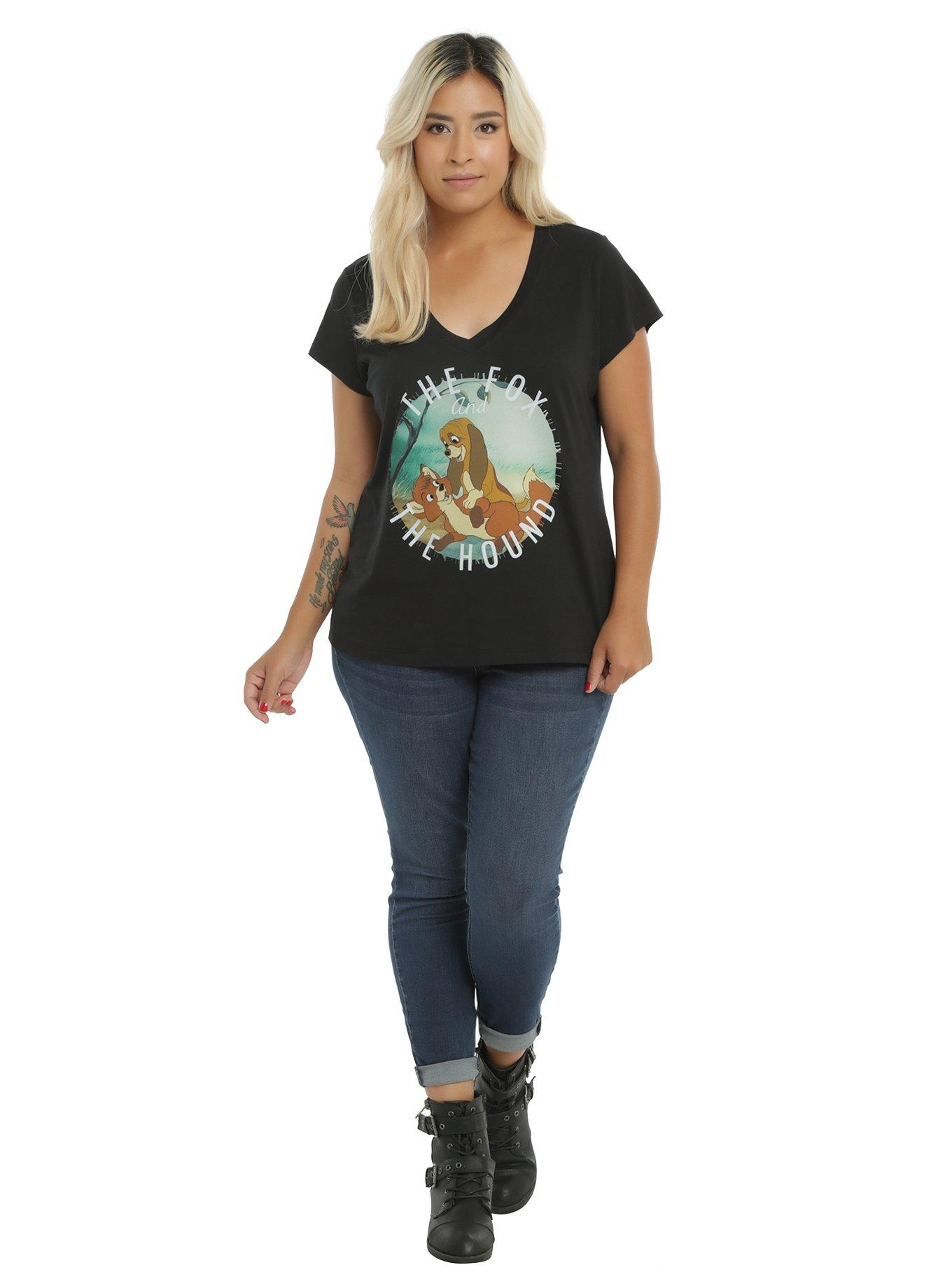 Disney The Fox And The Hound Tod & Copper Girls T-Shirt Plus Size, , alternate