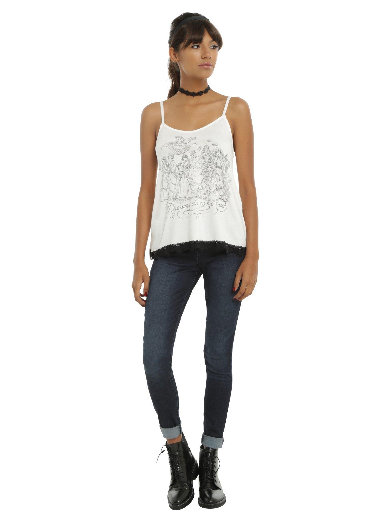 Disney Princesses Dreams Come True Girls Tank Top, , alternate