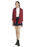 Once Upon A Time Girls Plaid Woven Button-Up, , alternate