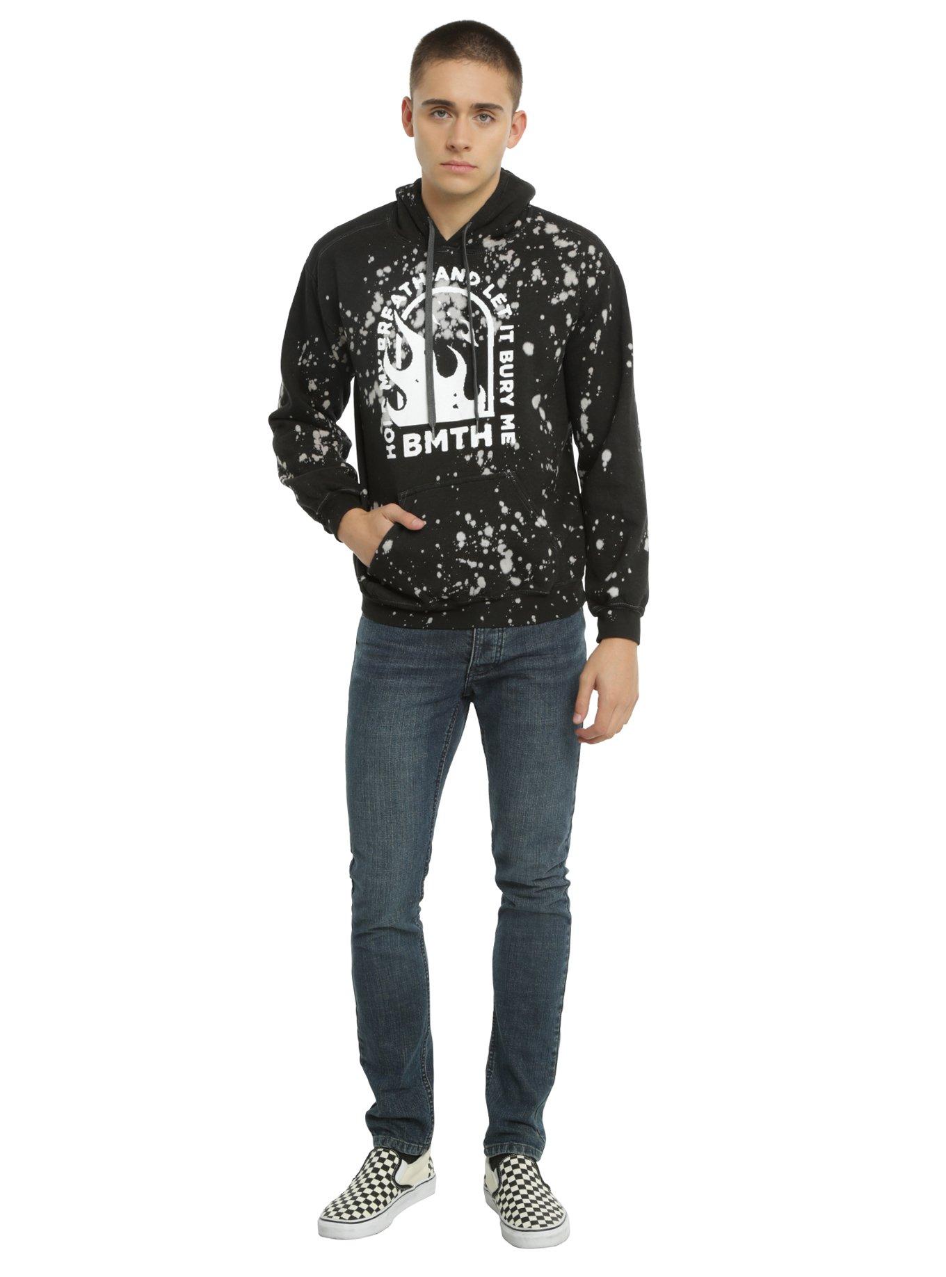 Bring Me The Horizon Bleach Splatter Hoodie, , alternate