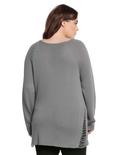 Disney Villains Destructed Girls Sweater Plus Size, , alternate