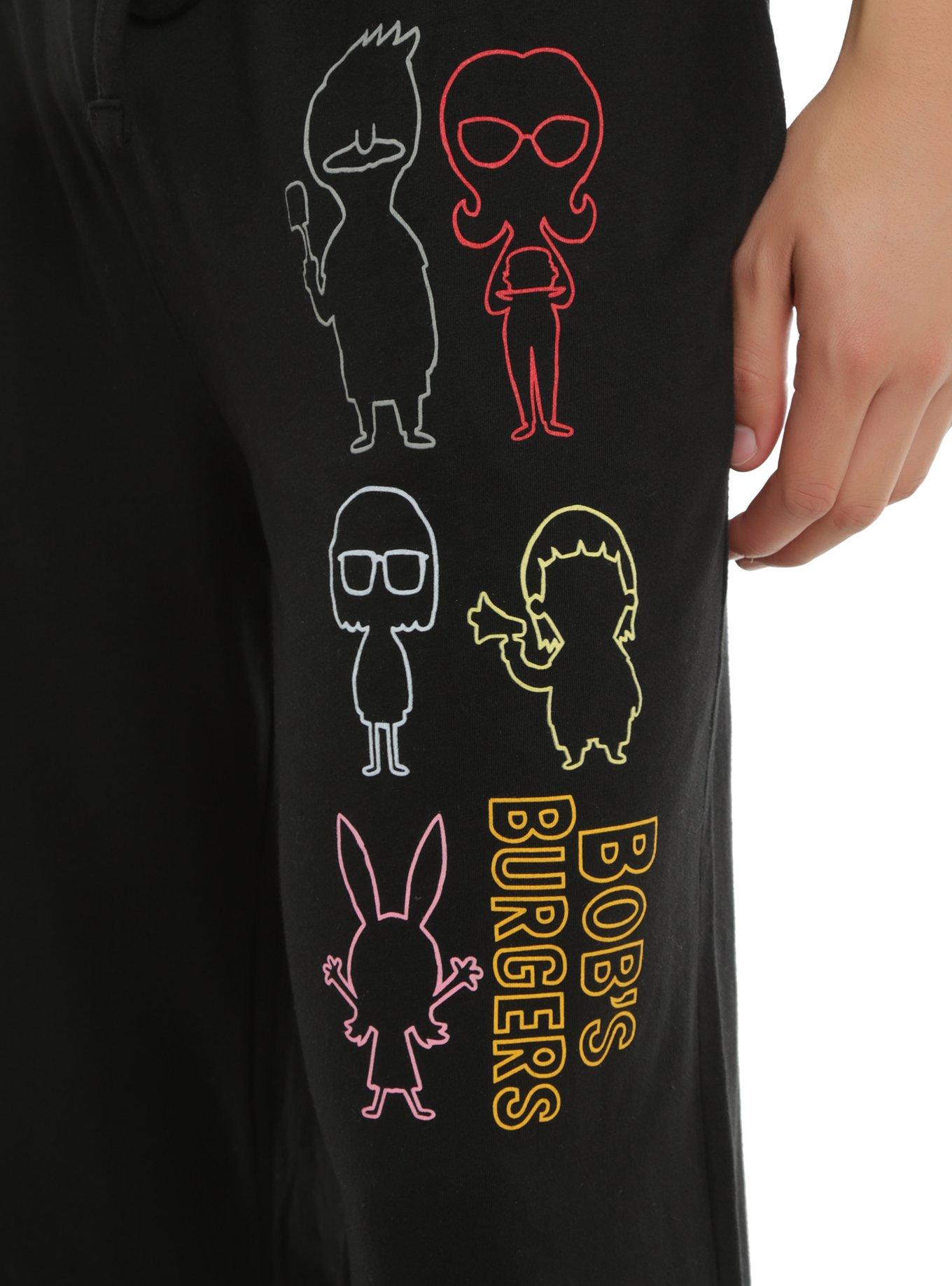 Bob's Burgers Character Outline Guys Pajama Pants, , alternate