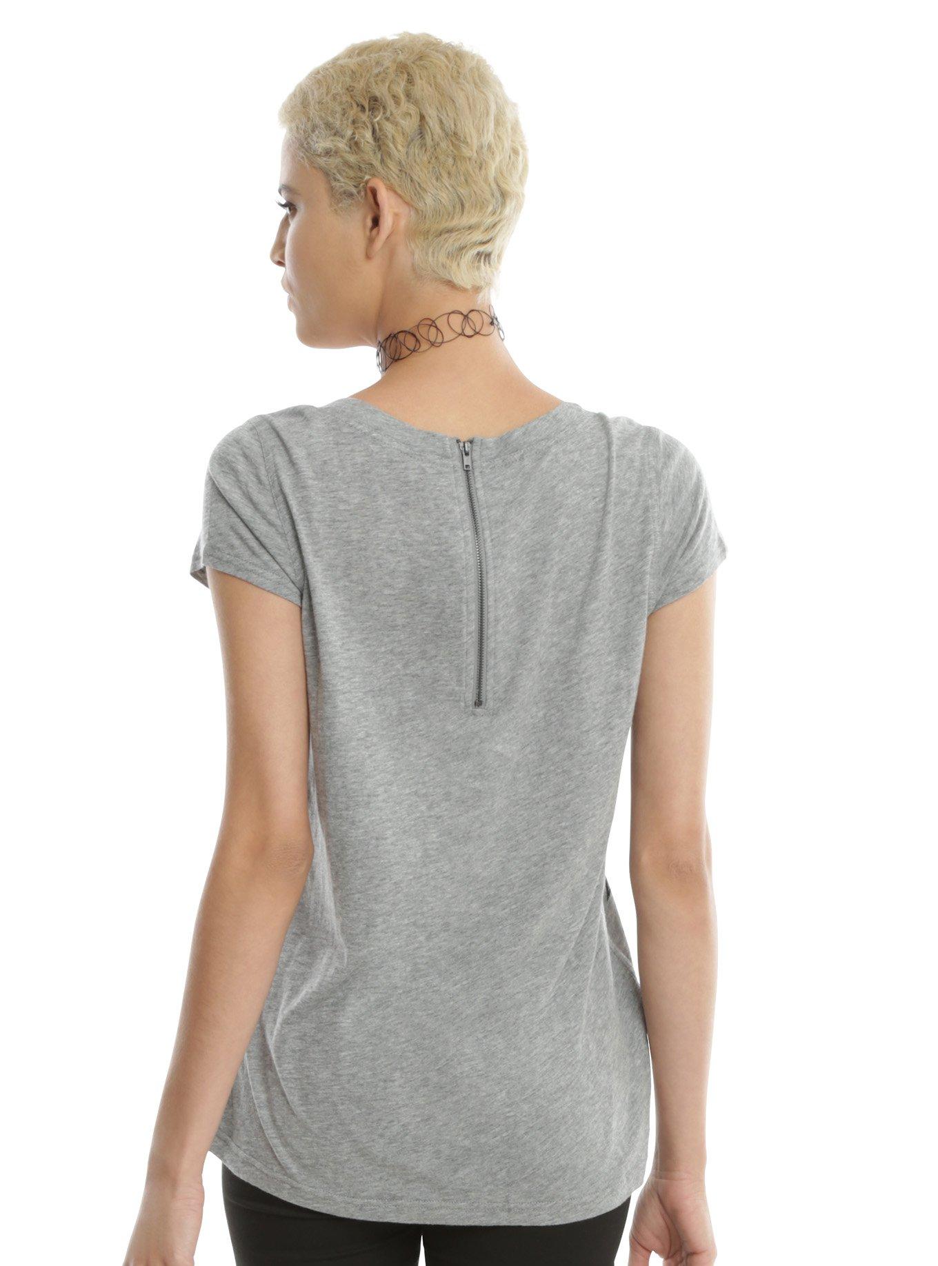 Disney Sleeping Beauty Maleficent Zipper Back Girls T-Shirt, , alternate