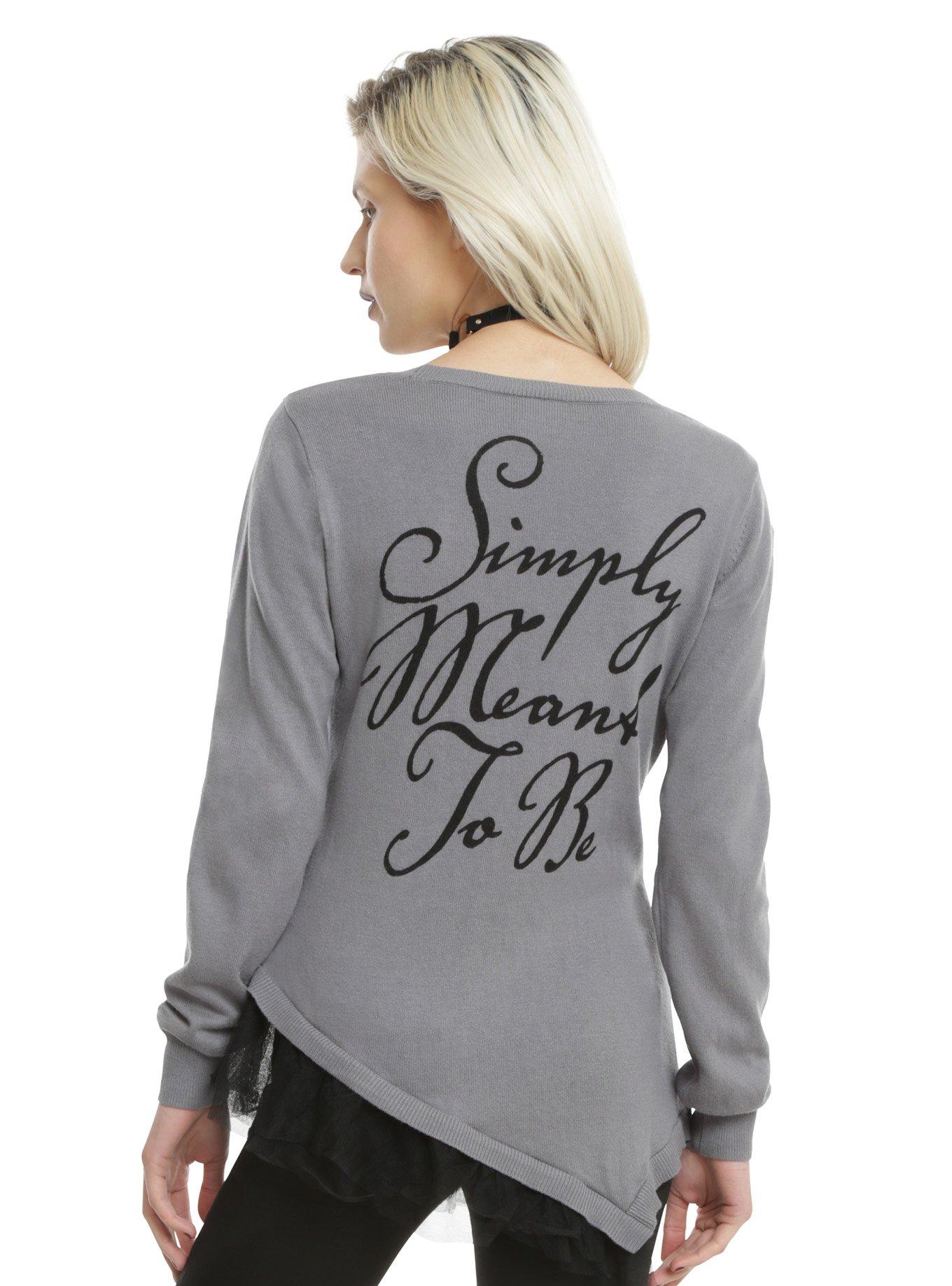 The Nightmare Before Christmas Girls Skirted Sweater, , alternate