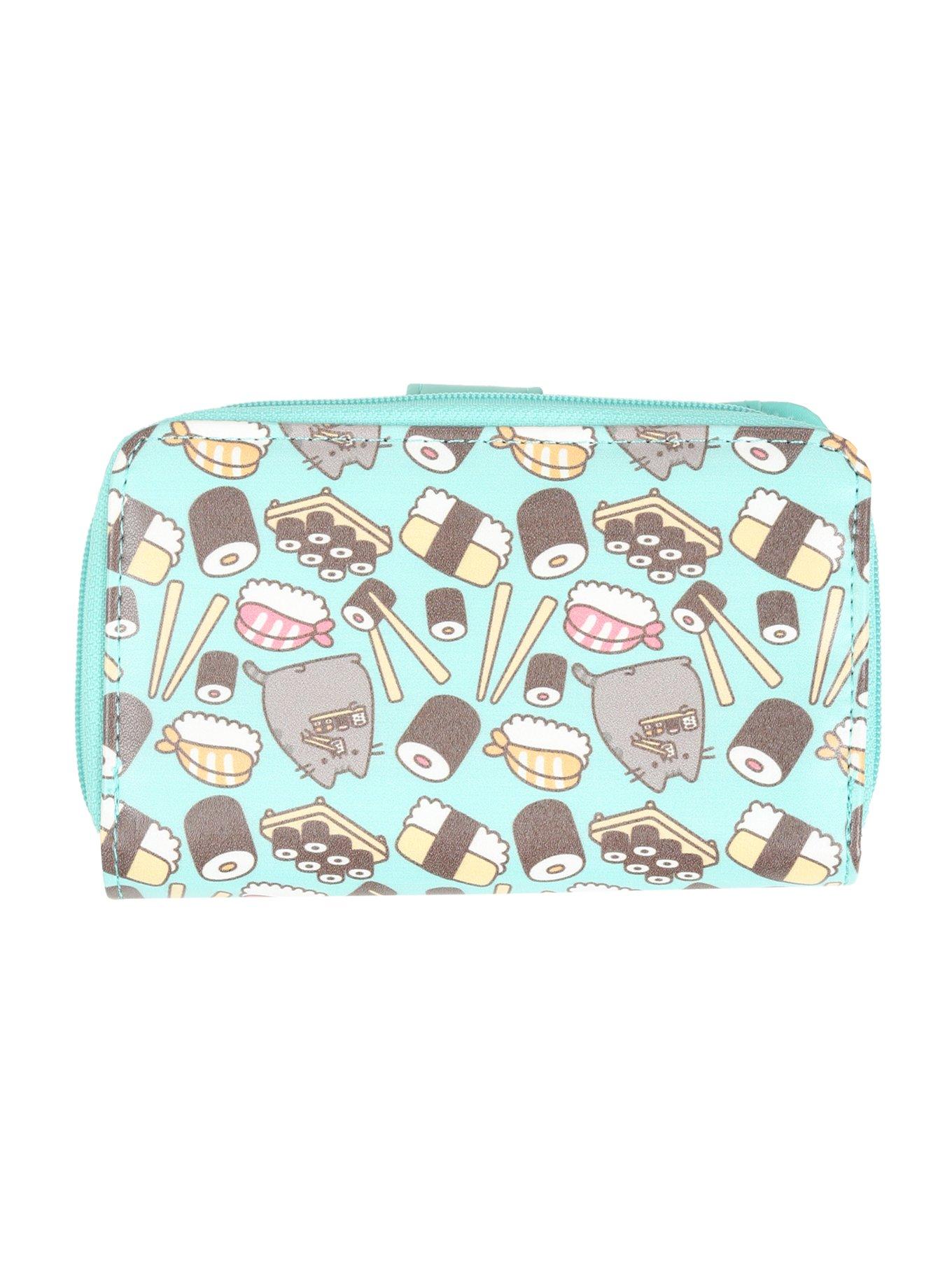 Pusheen Mint Sushi Snap Flap Wallet, , alternate