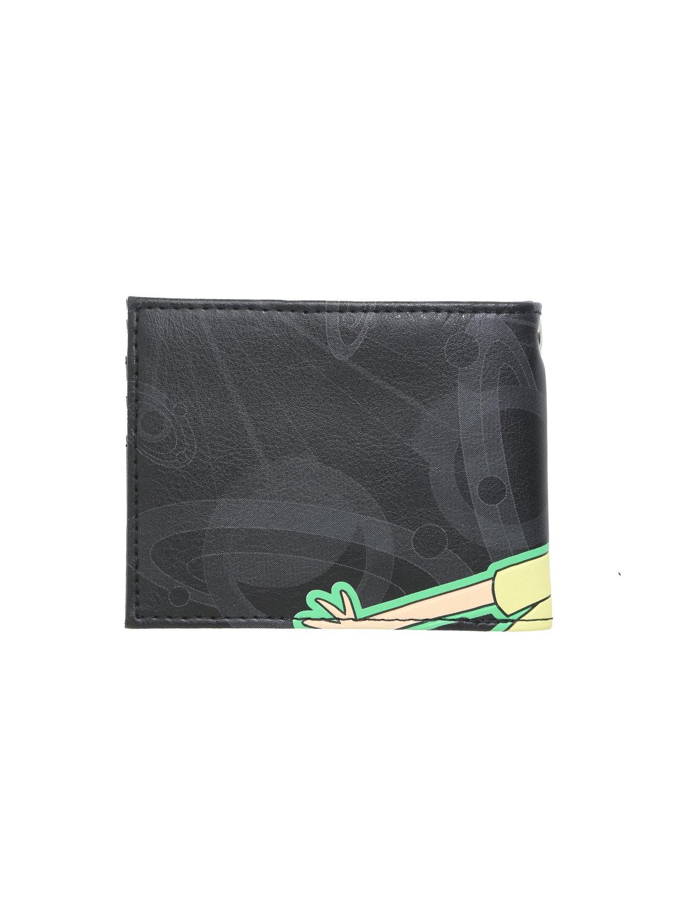 Rick And Morty Blood Shot Eyes Glow-In-The-Dark Bi-Fold Wallet, , alternate - view 2