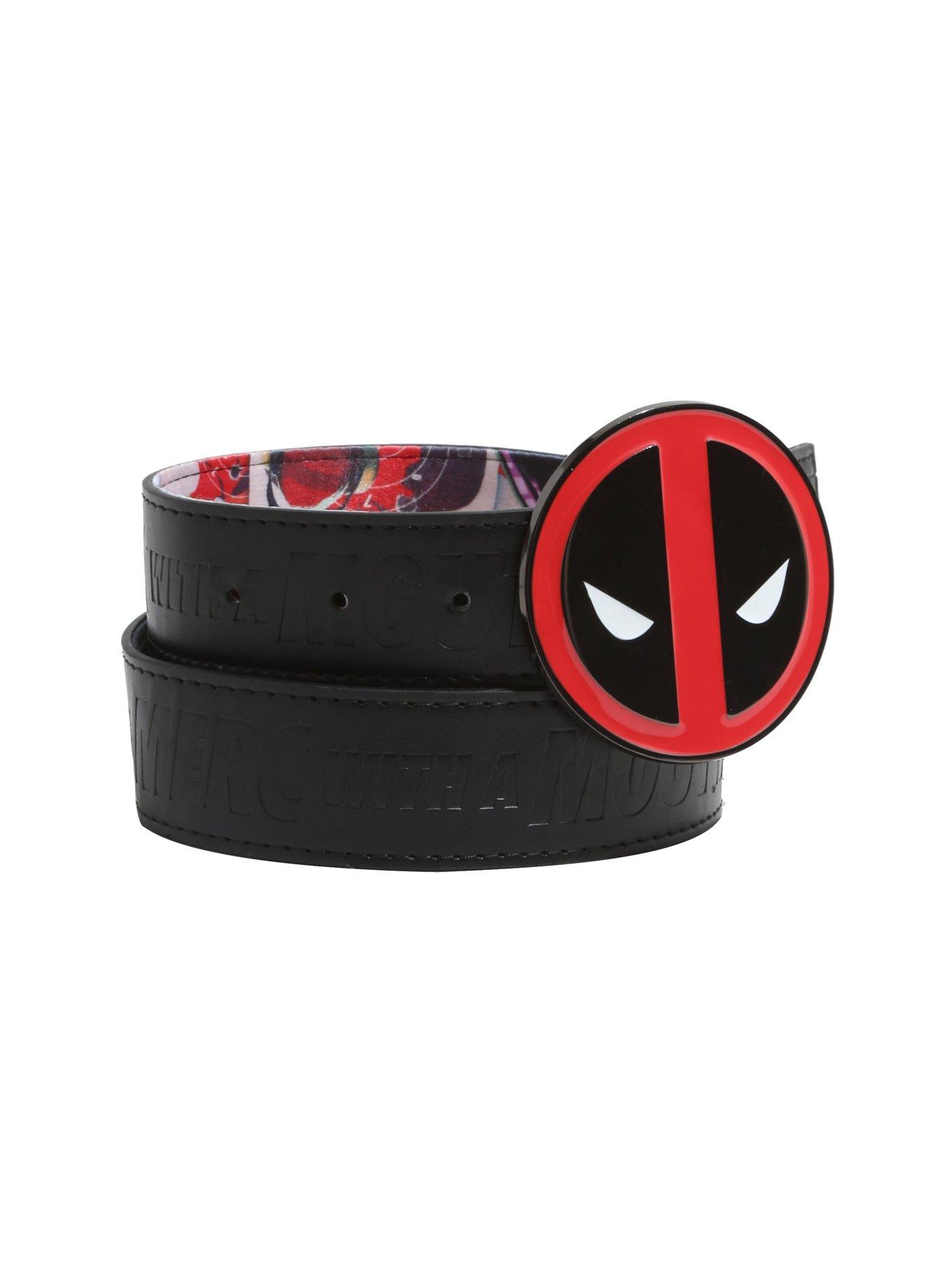 Marvel Deadpool Reversible Belt & Buckle Set, , alternate
