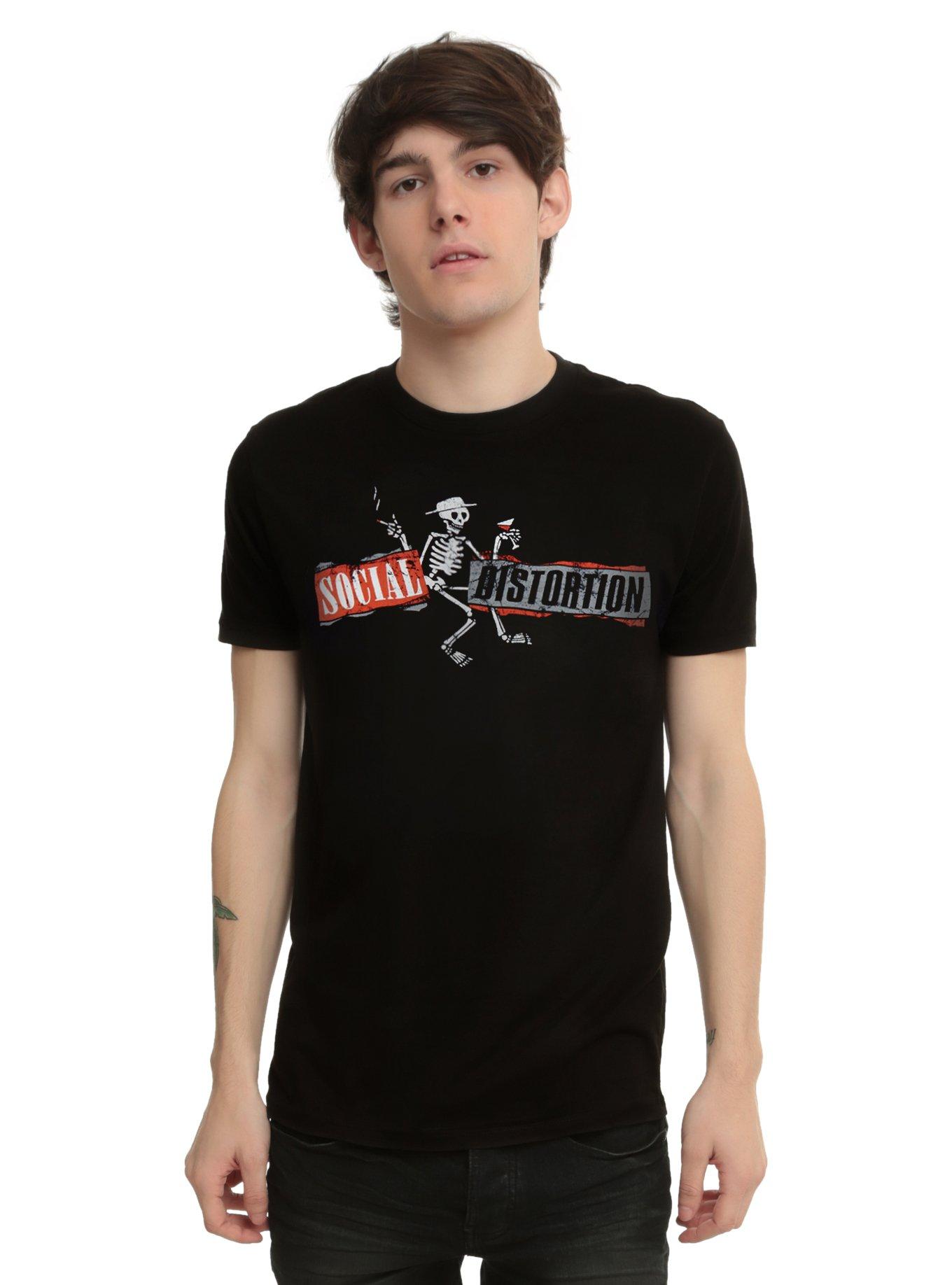 Social Distortion Skelly Logo T-Shirt, , alternate