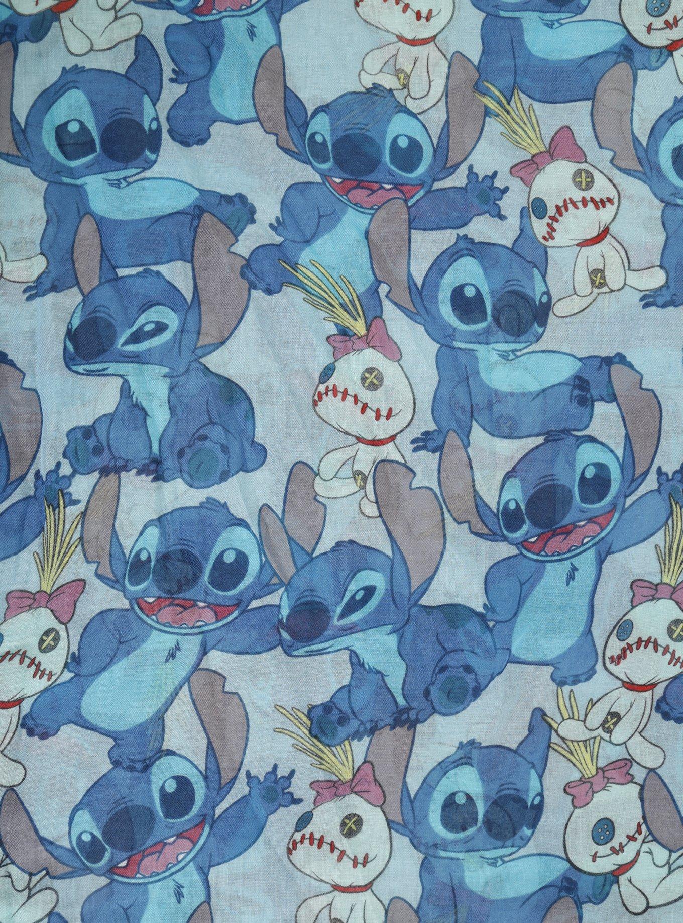 Disney Lilo & Stitch Tossed Stitch & Scrump Oblong Scarf, , alternate