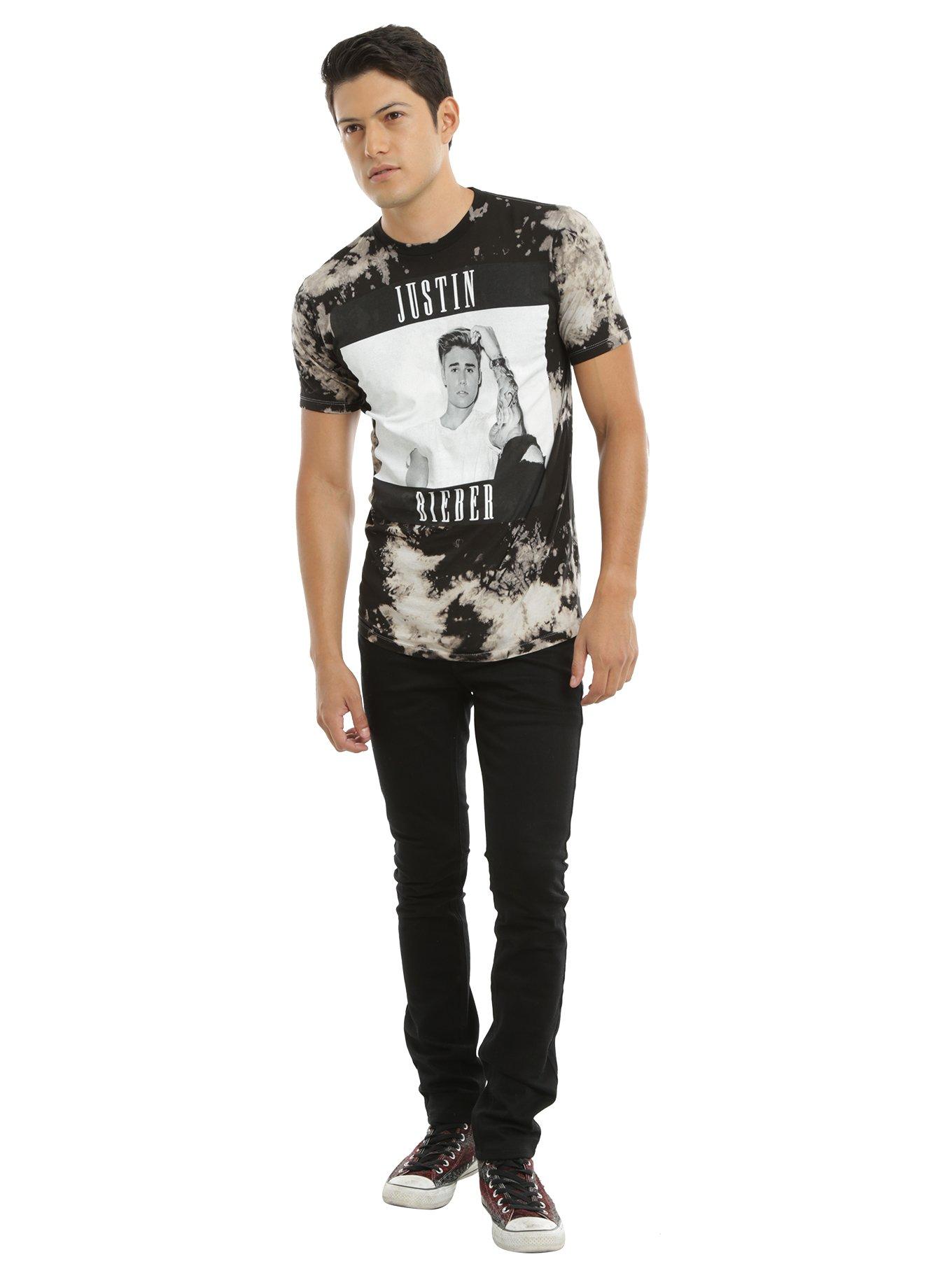 Justin Bieber Bleach Wash T-Shirt, , alternate