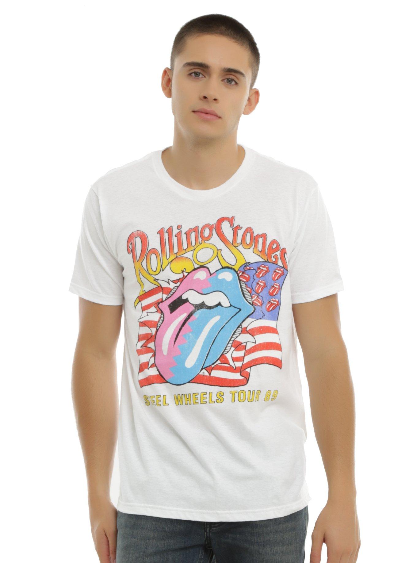 The Rolling Stones Steel Wheels Tour T-Shirt, WHITE, alternate