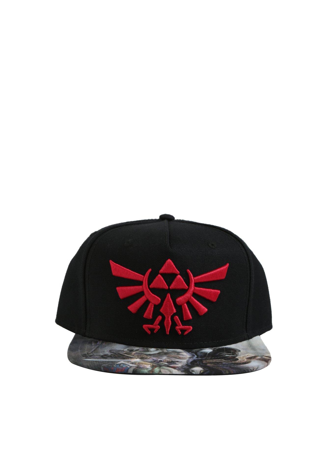 The Legend Of Zelda Triforce Logo Sublimation Bill Snapback Hat, , alternate