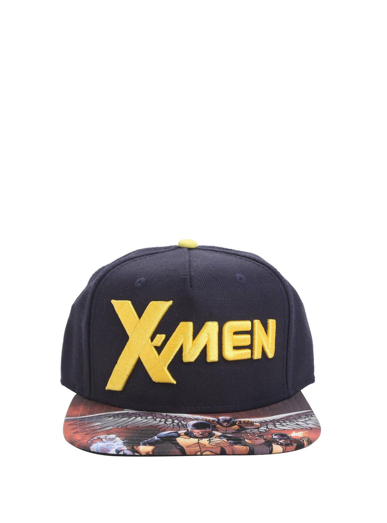 Marvel X-Men Logo Sublimation Bill Snapback Hat, , alternate