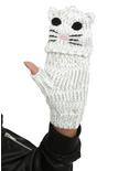Crochet Cat Face Convertible Gloves, , alternate