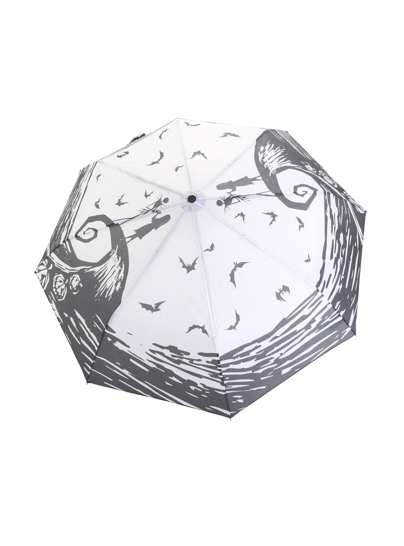 The Nightmare Before Christmas Jack & Sally Compact Umbrella, , alternate